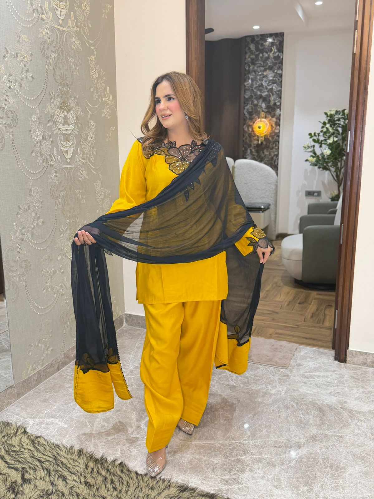 Beautiful Laser Cut Work Suit PC3191
