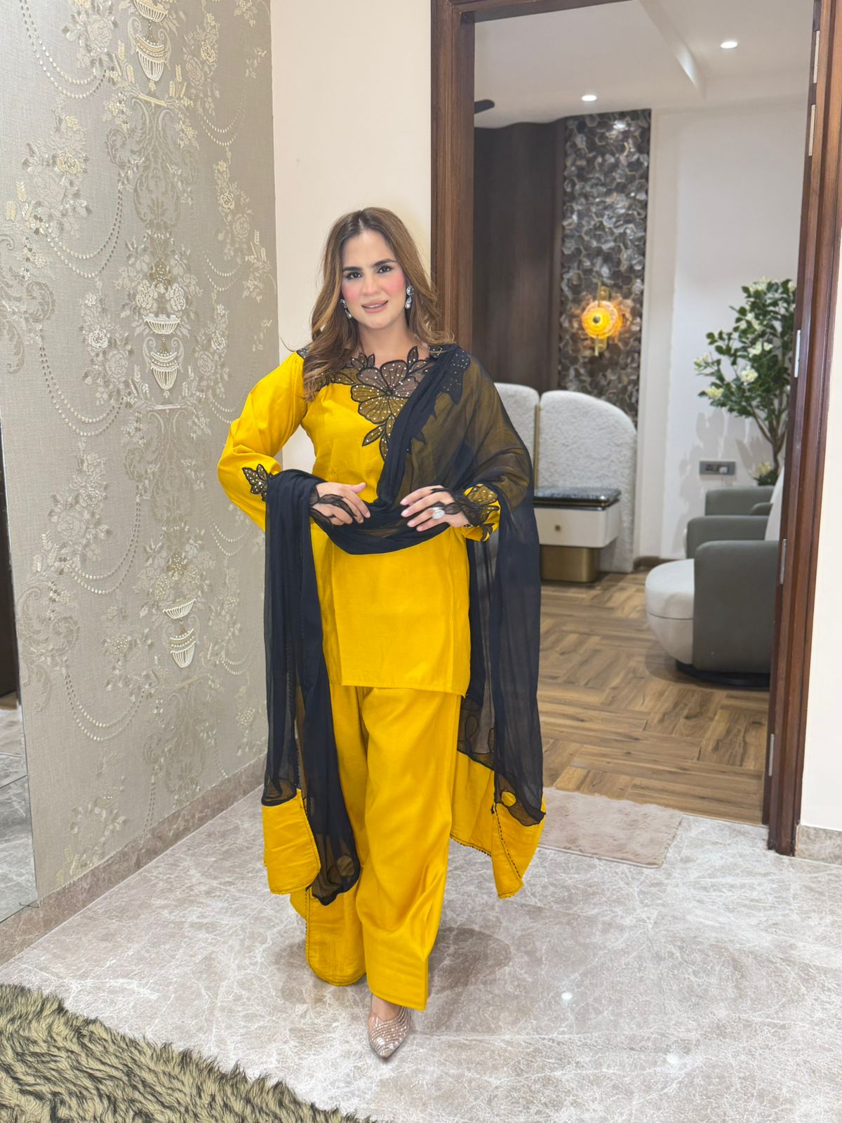 Beautiful Laser Cut Work Suit PC3191