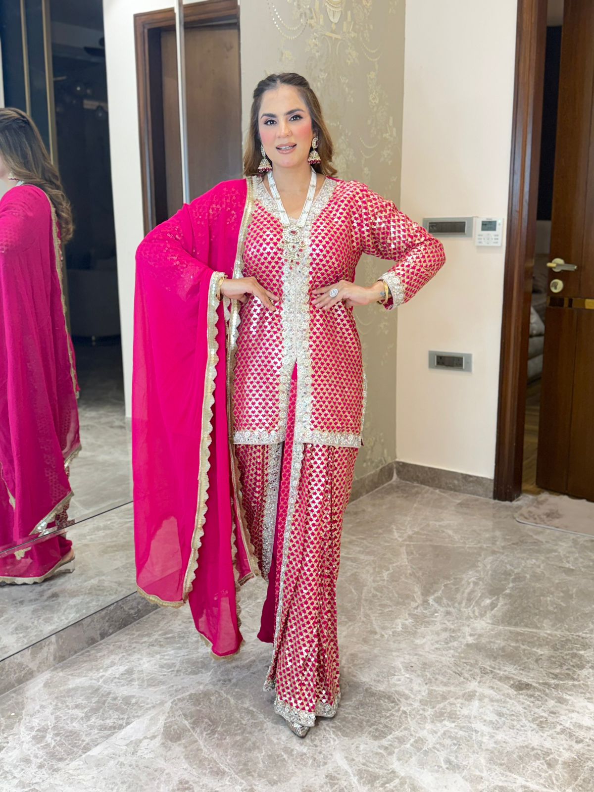 Stunning 3pc Party Wear Suit PC3205