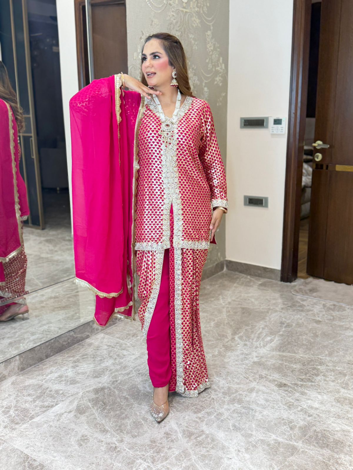 Stunning 3pc Party Wear Suit PC3205