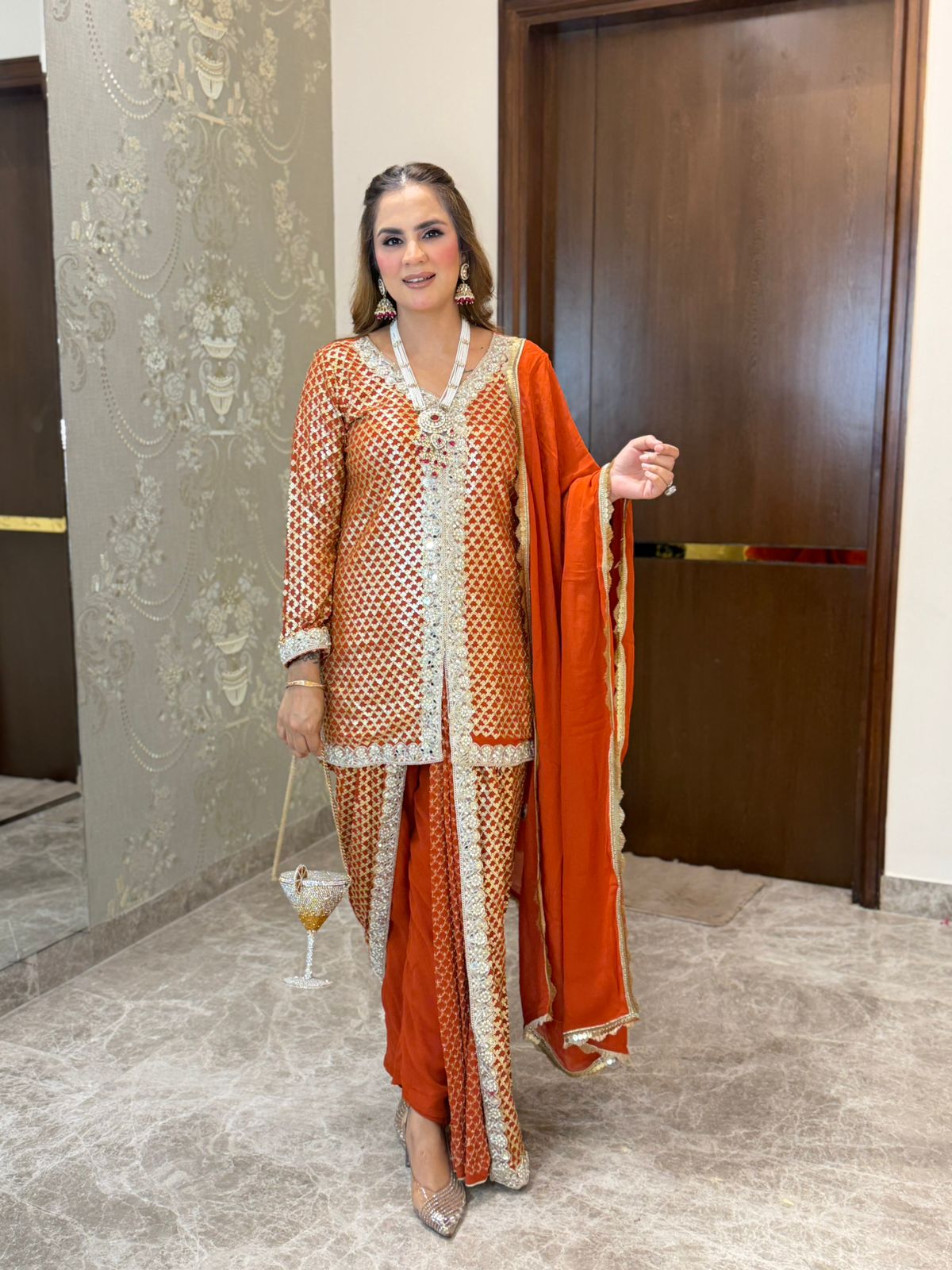 Stunning 3pc Party Wear Suit PC3205
