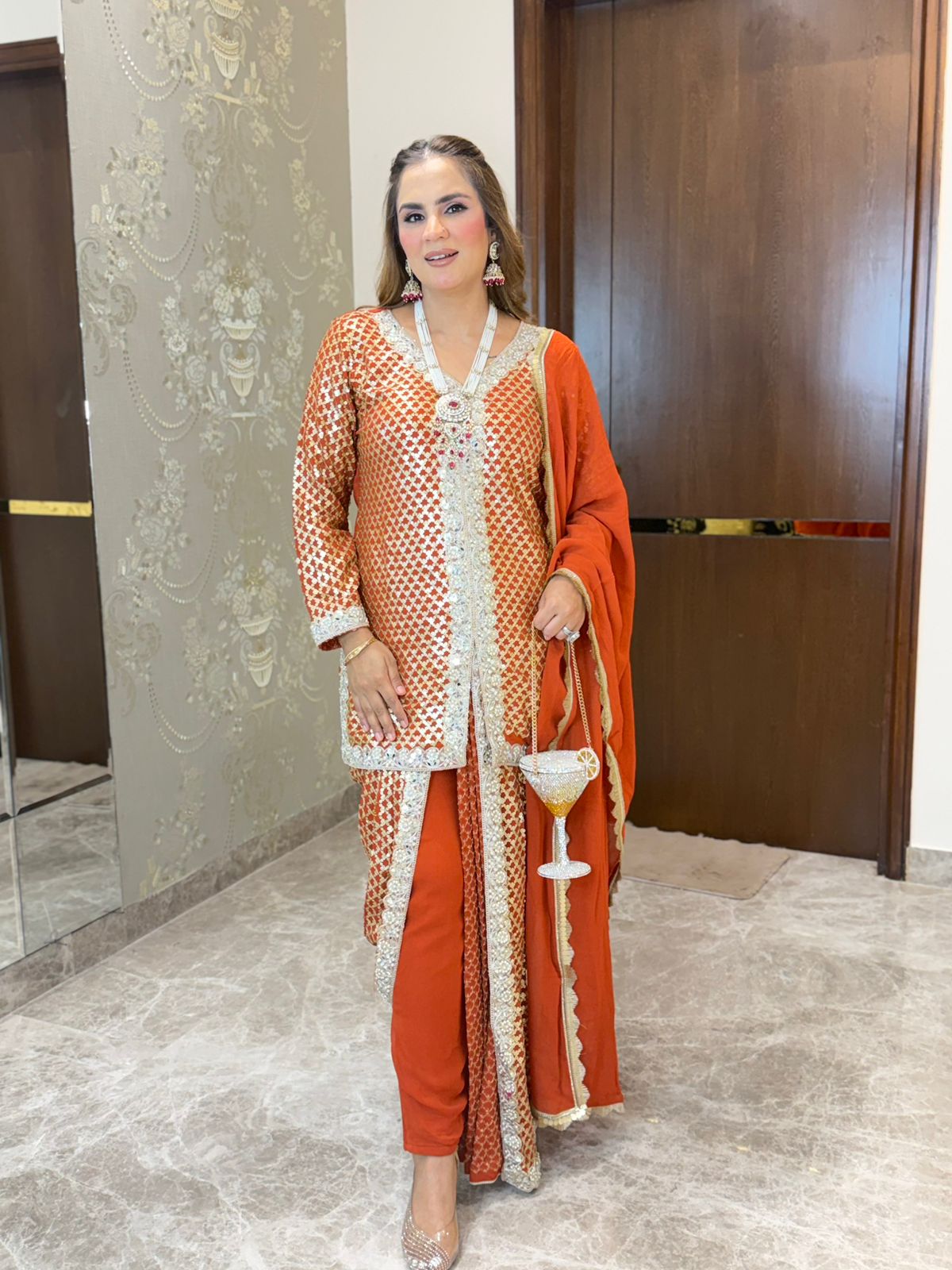 Stunning 3pc Party Wear Suit PC3205