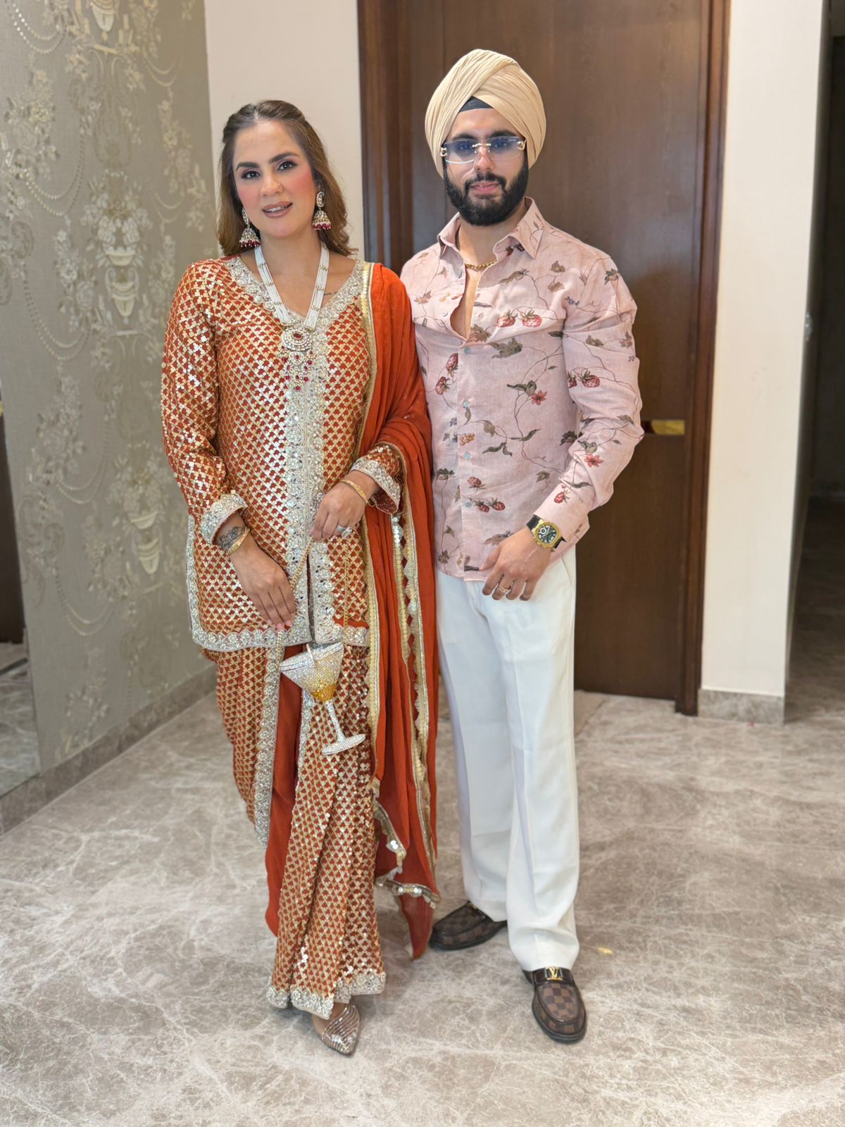 Stunning 3pc Party Wear Suit PC3205
