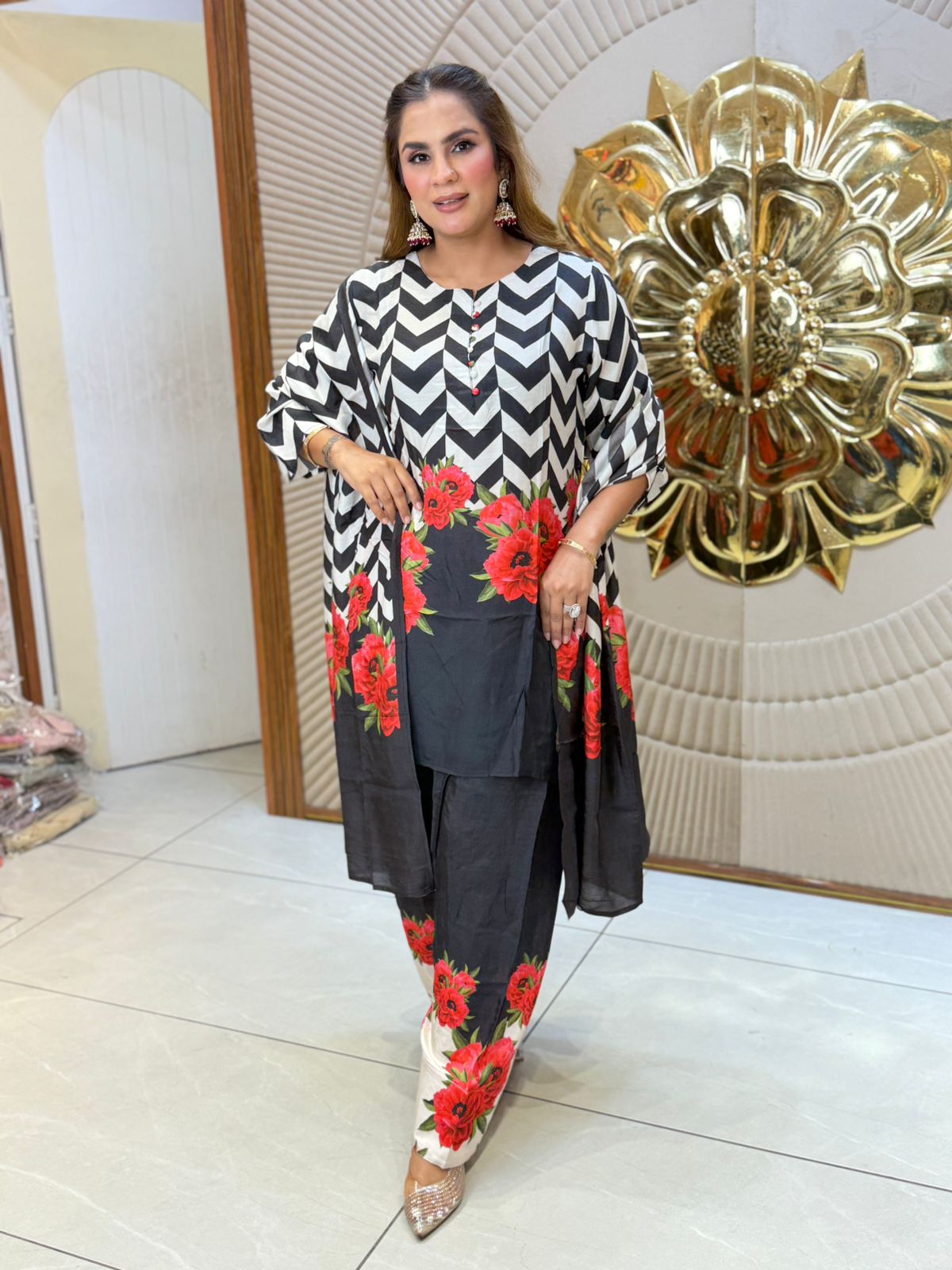 Beautiful Floral Print Suit PC3209