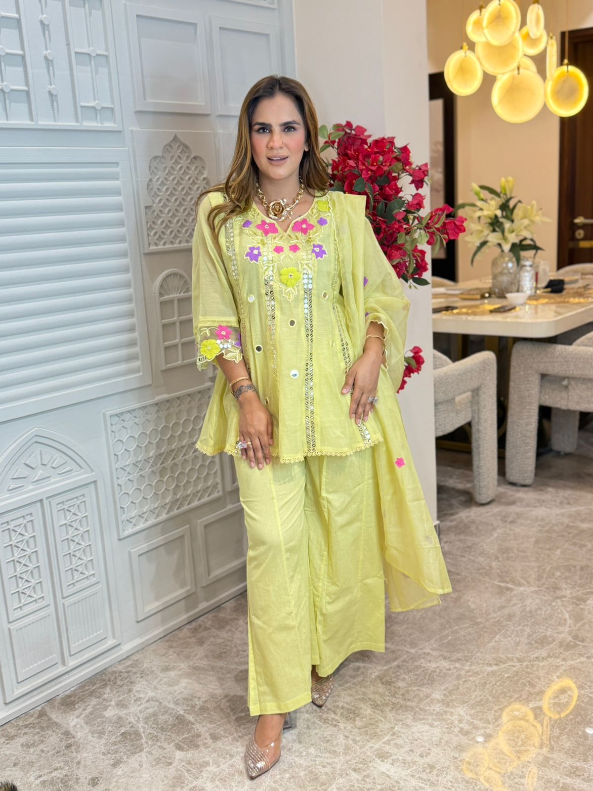 Stunning Embroidery Work Suit PC3221