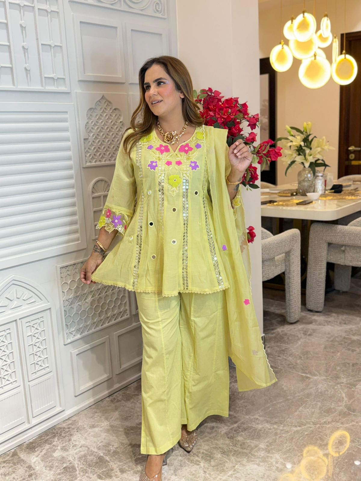 Stunning Embroidery Work Suit PC3221