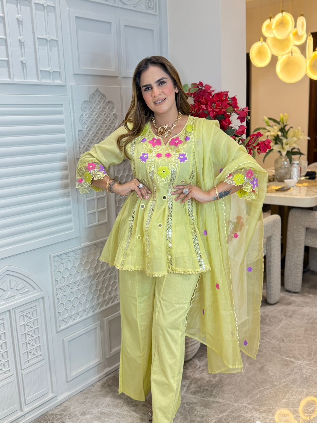Stunning Embroidery Work Suit PC3221