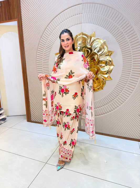 Beautiful Floral Print Suit PC3264