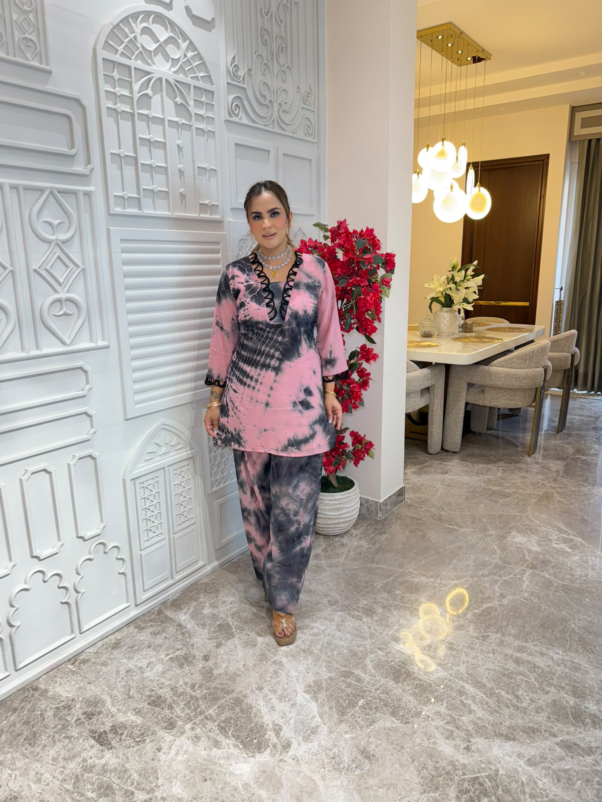 Elegant V-neck Suit PC3309