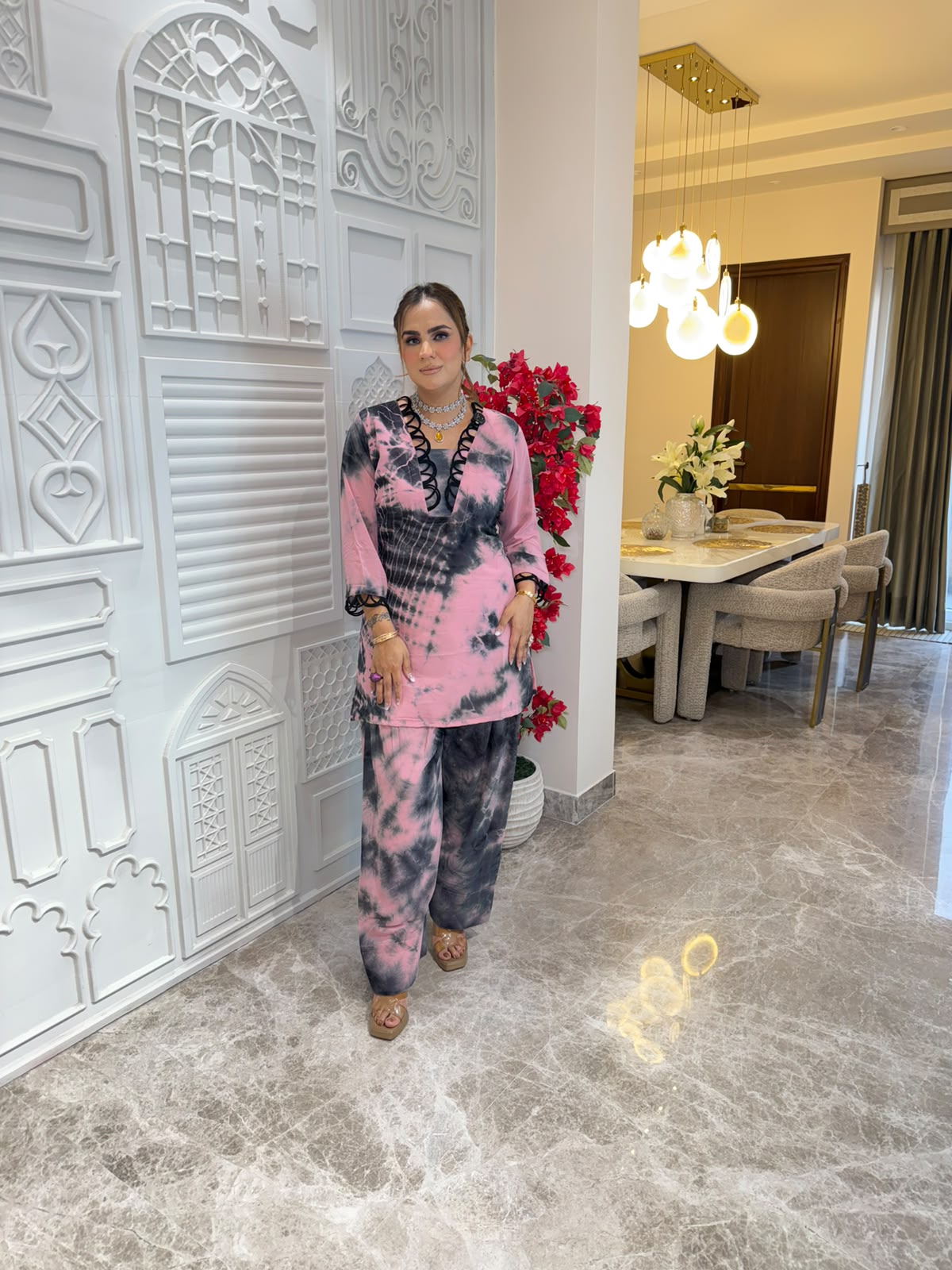 Elegant V-neck Suit PC3309
