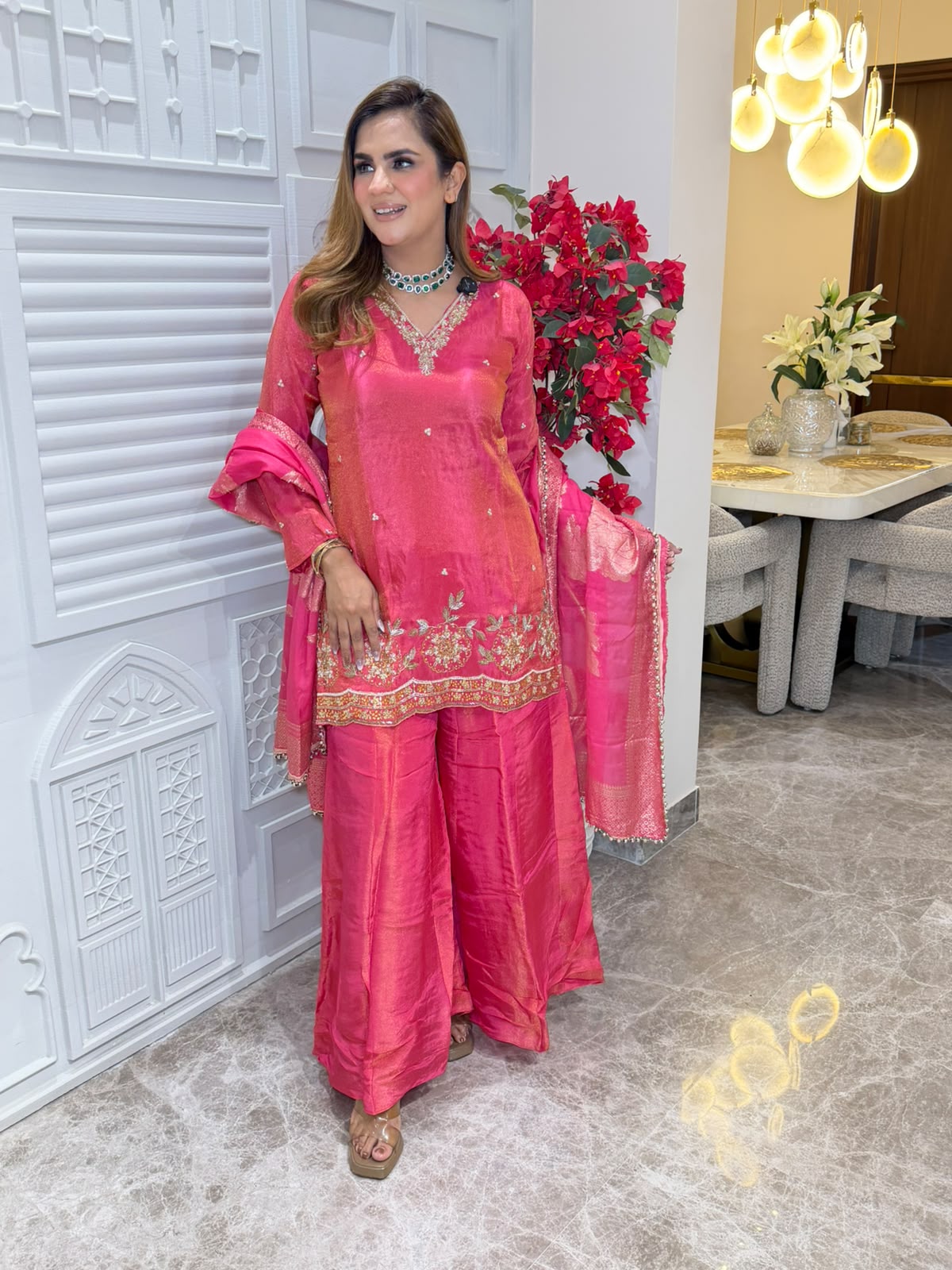 Elegant Suit With Lace Work PC3312