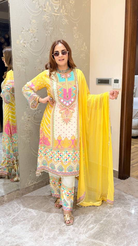 Beautiful Printed Suit PC3408