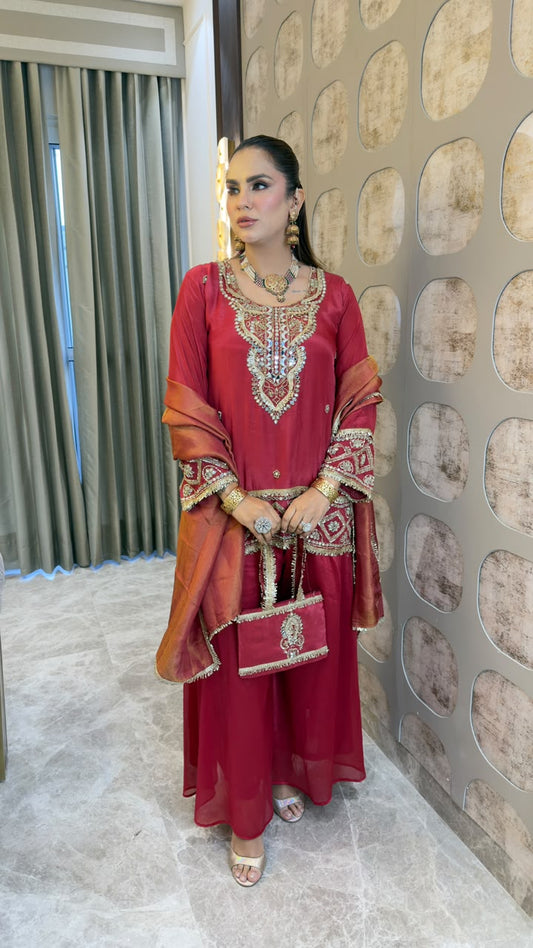 Elegant ethnic three-piece suit set pc3322