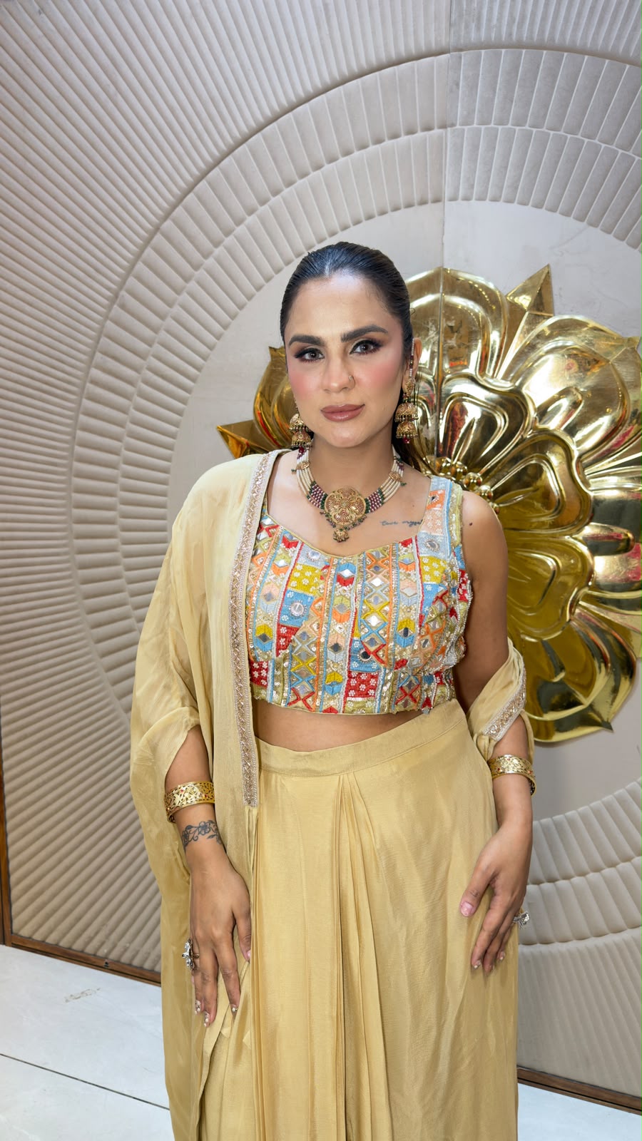 Elegant indo-Western three-piece set pc3323