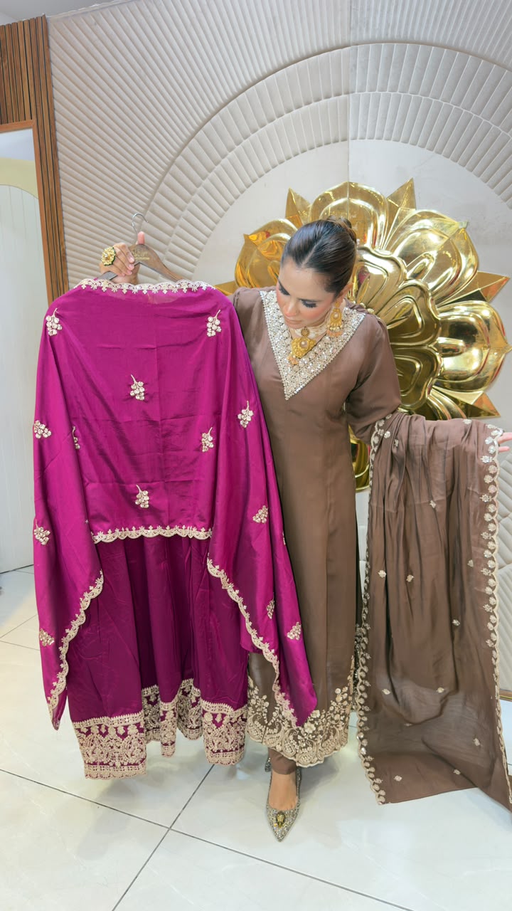 Elegant ethnic 3-piece suit set PC3351
