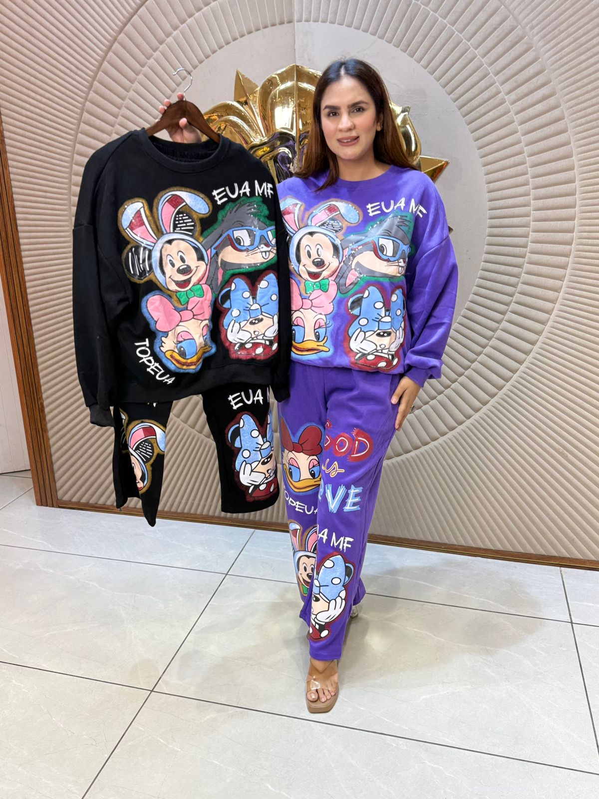 Stunning Micky Print Co-Ord Set 2064