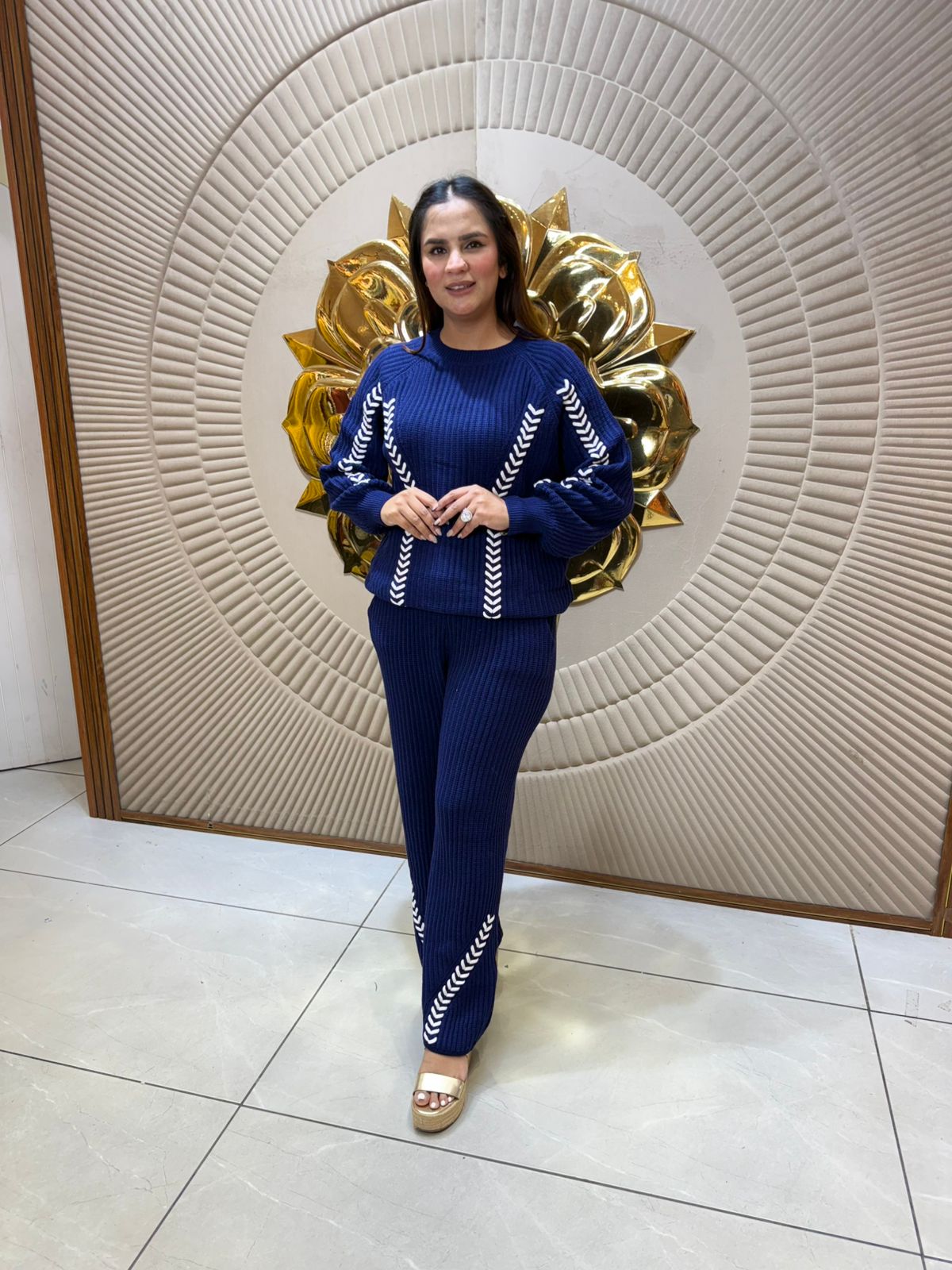 Elegant Woolen Coord Set PC2263