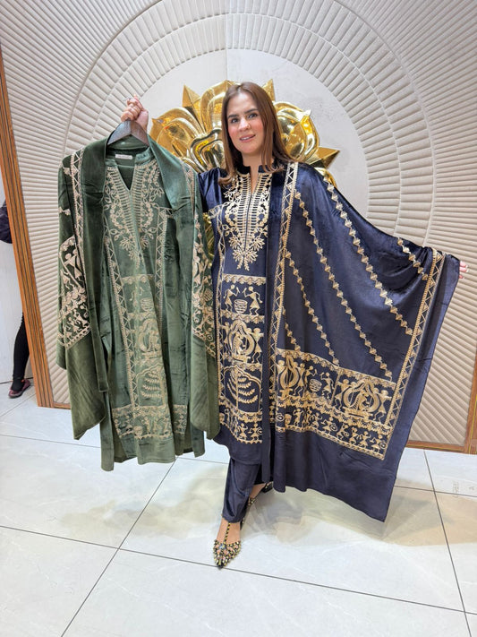 Beautiful Latest Woolen Suit PC2390