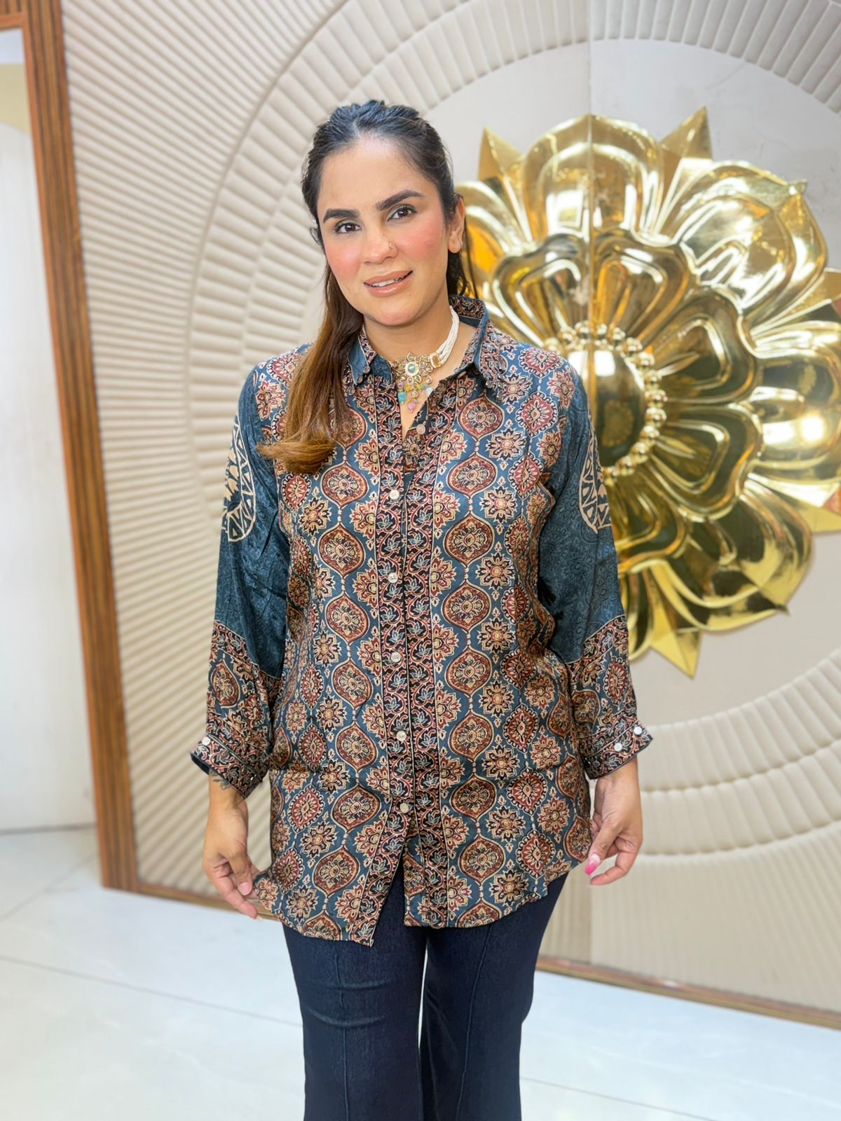 Stunning Pattern Print Shirt PC2811