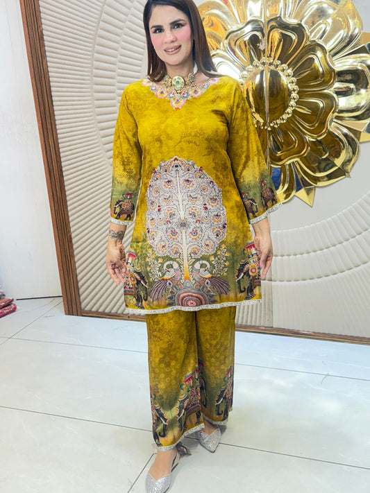 Beautiful Pattern Print Suit PC2912