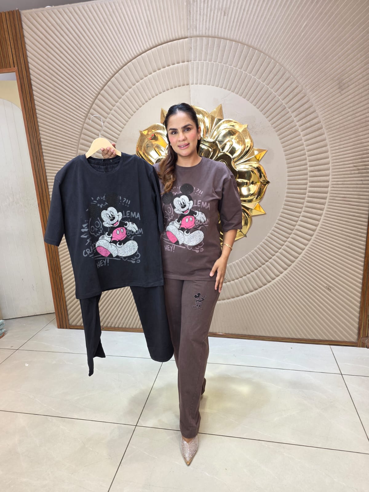 Cute Micky Print Co-Ord Set PC3121