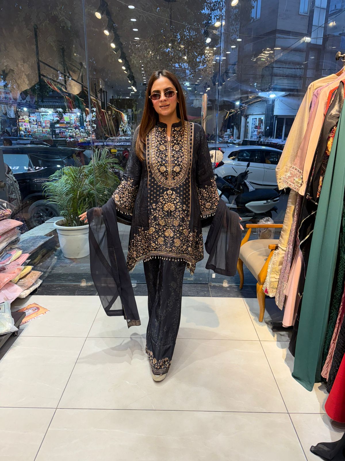 Beautiful Designer Suit With Lace Work PC2617