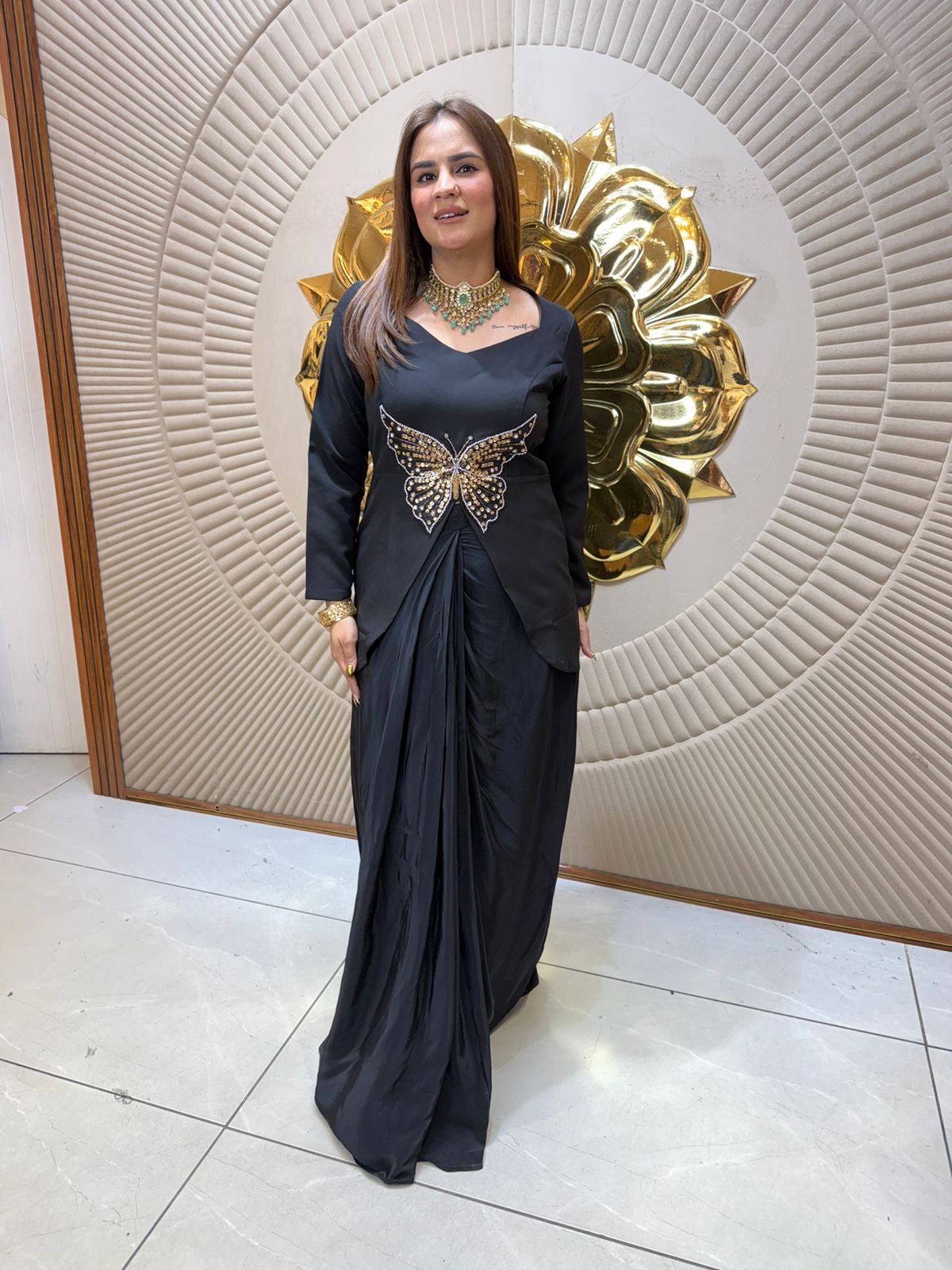 Elegant Butterfly Indo Western Dress PC2455