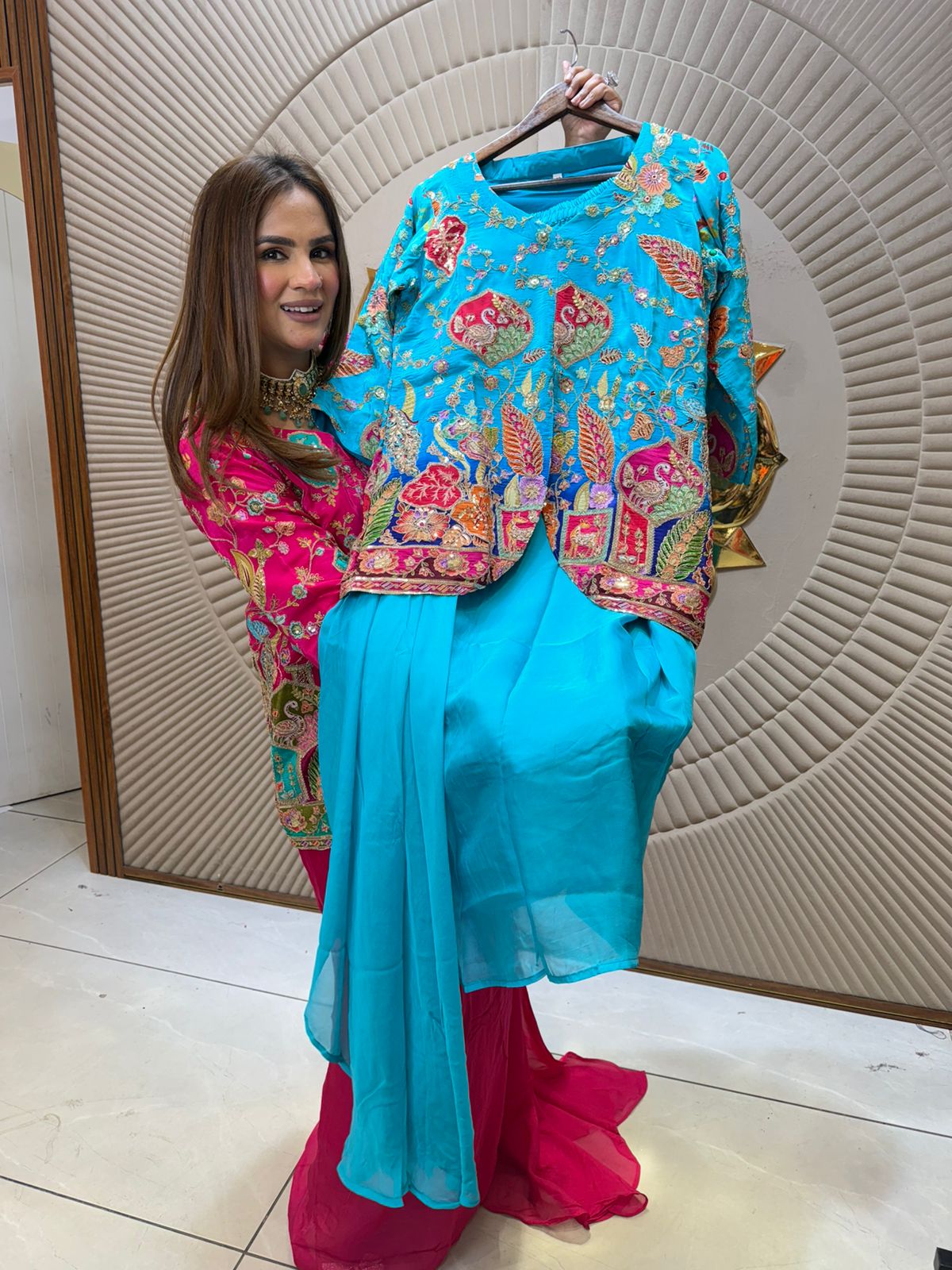 Beautiful Indo-Western Printed Dress PC2522