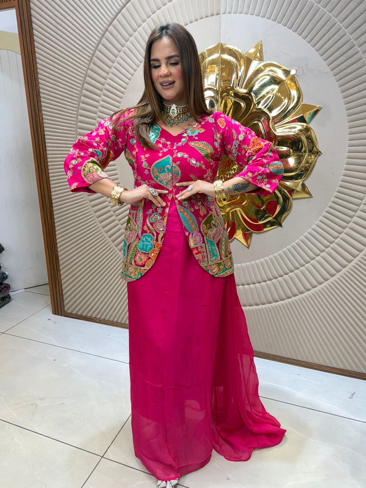 Beautiful Indo-Western Printed Dress PC2522