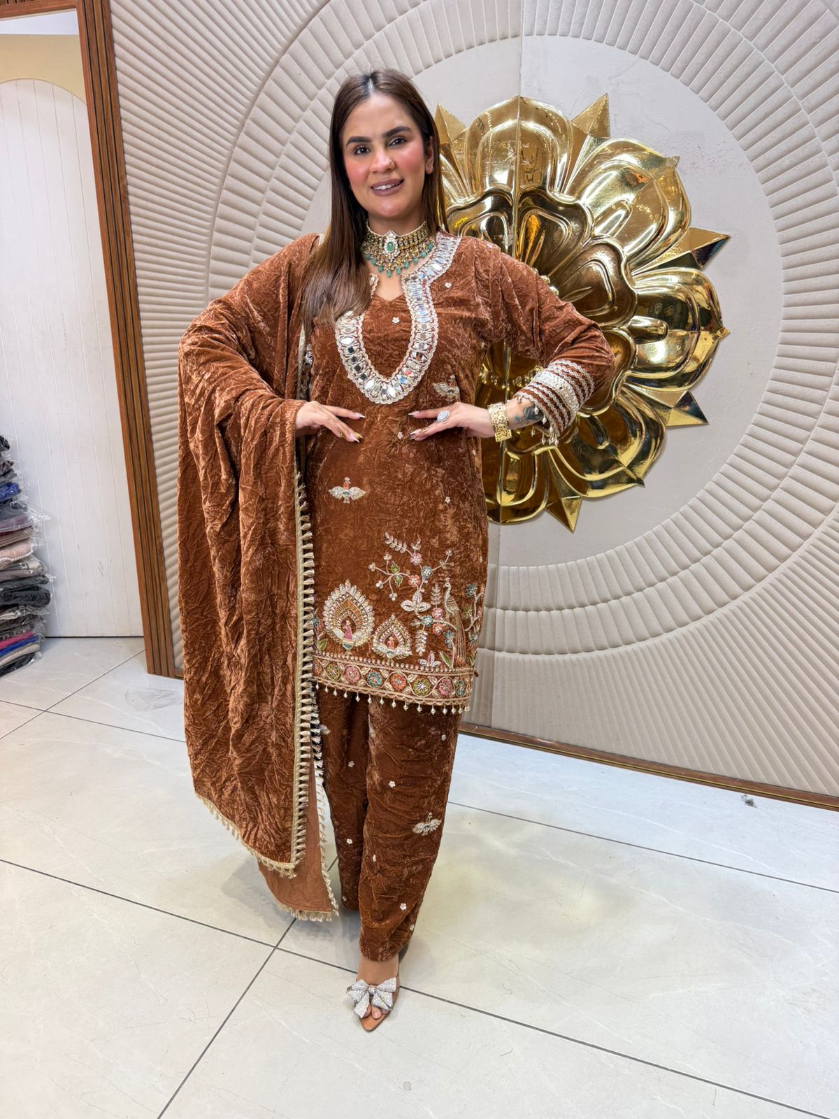 Elegant Full Sleeves Designer Suit  PC2464