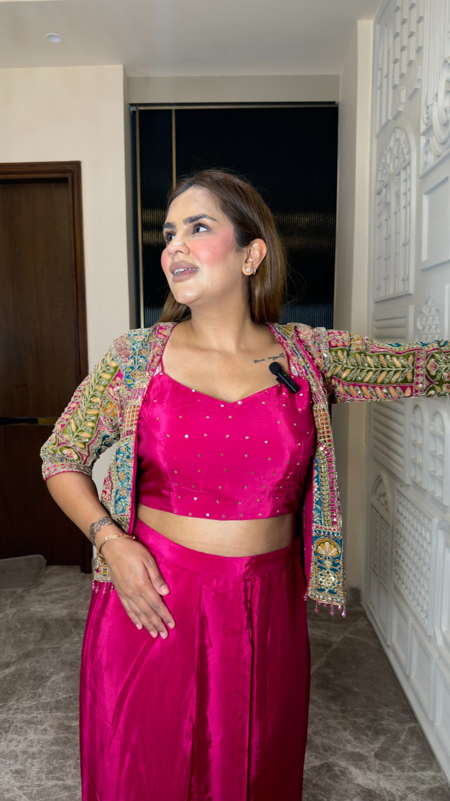 Beutiful elegant Embroidered 3 pc set pc3799