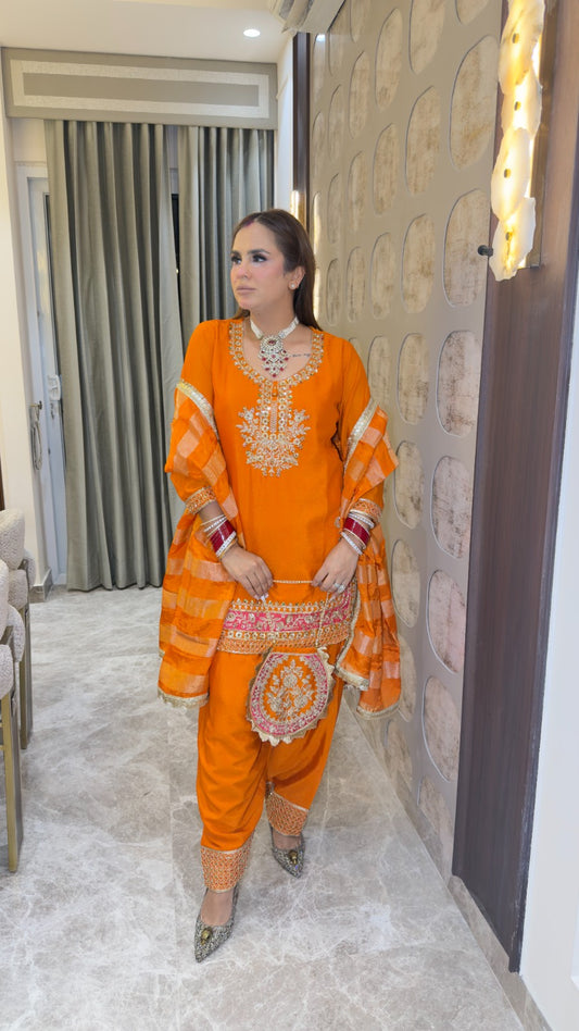 Beutiful elegant partywear suit pc3827