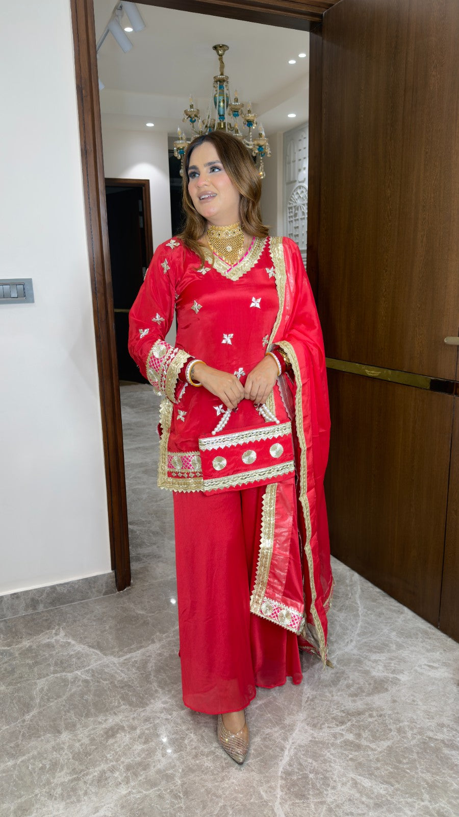 Beutiful elegant partywear suit pc with bag pc 3397