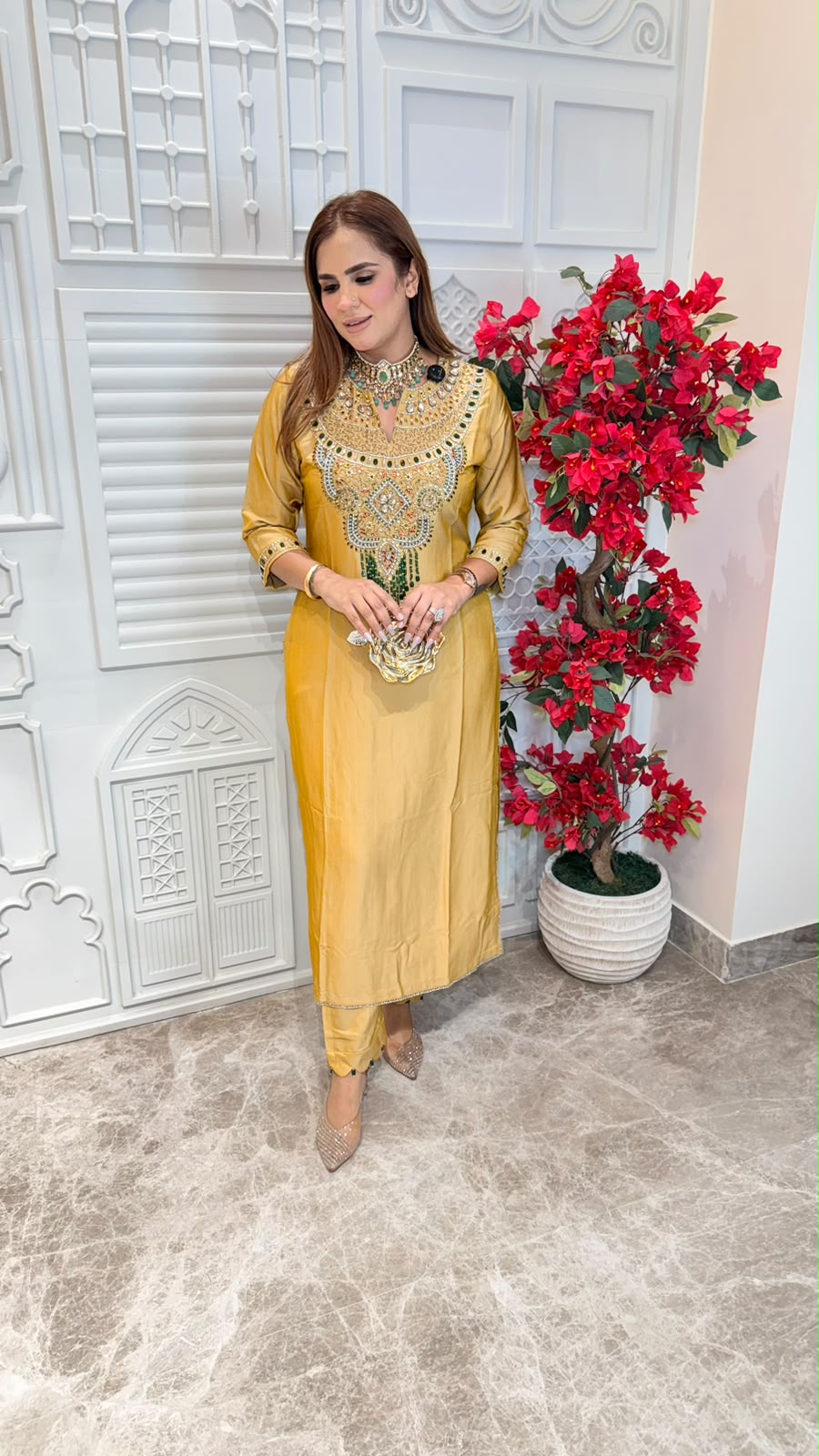 Beutiful elegant partywear cordset with potli pc3368