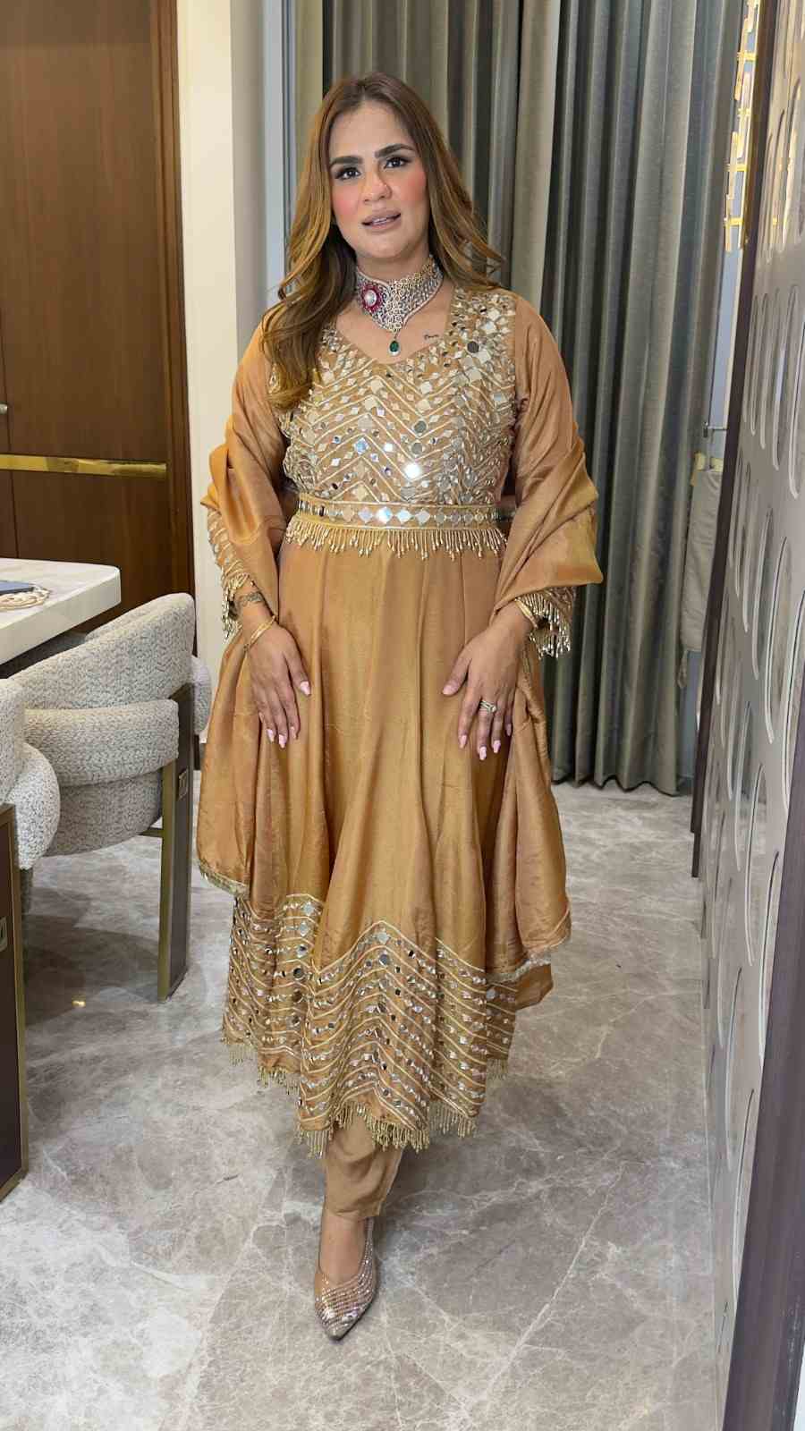Beutiful elegant partywear suit pc3768