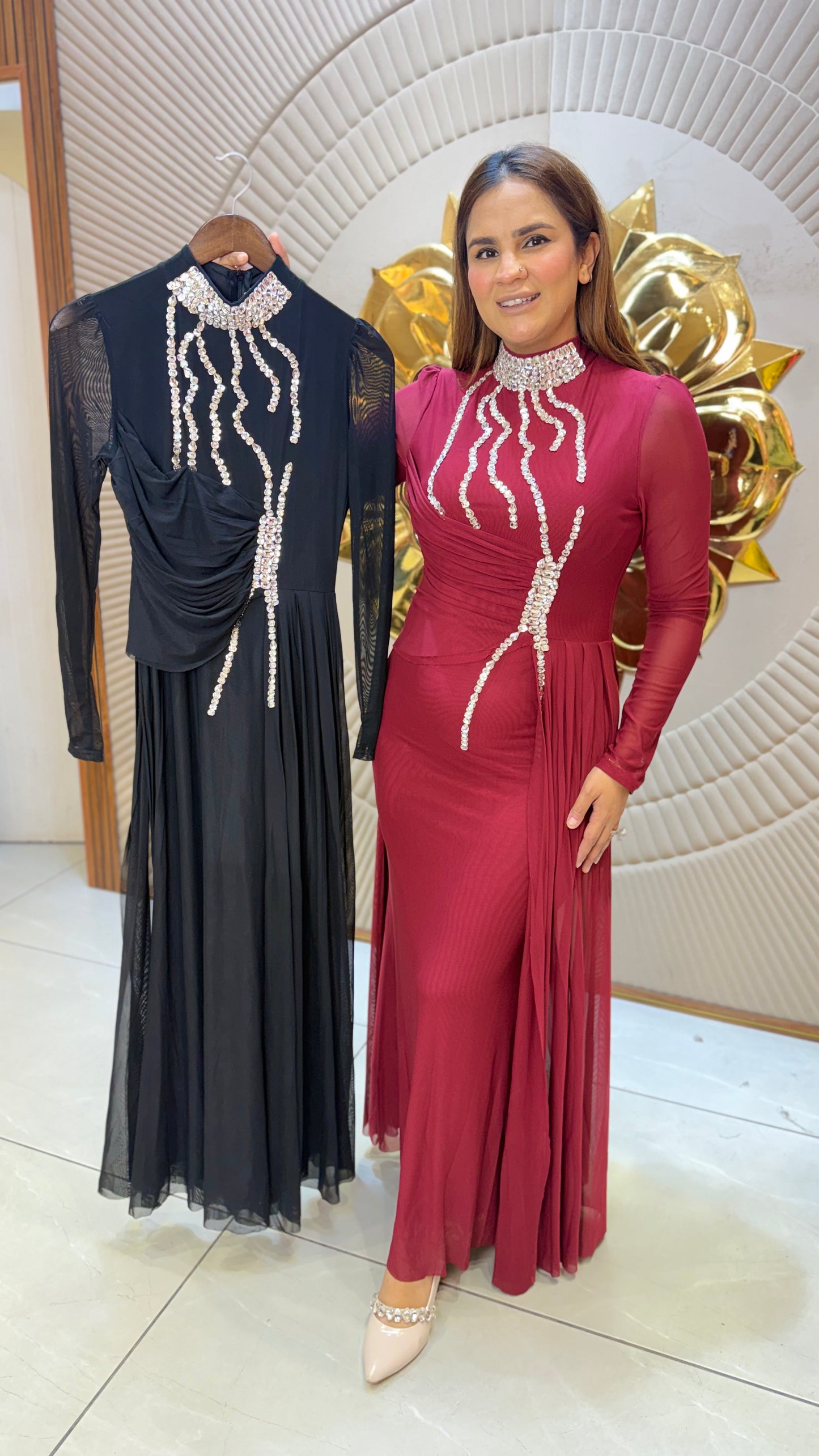 Beutiful elegant partywear dress pc3662