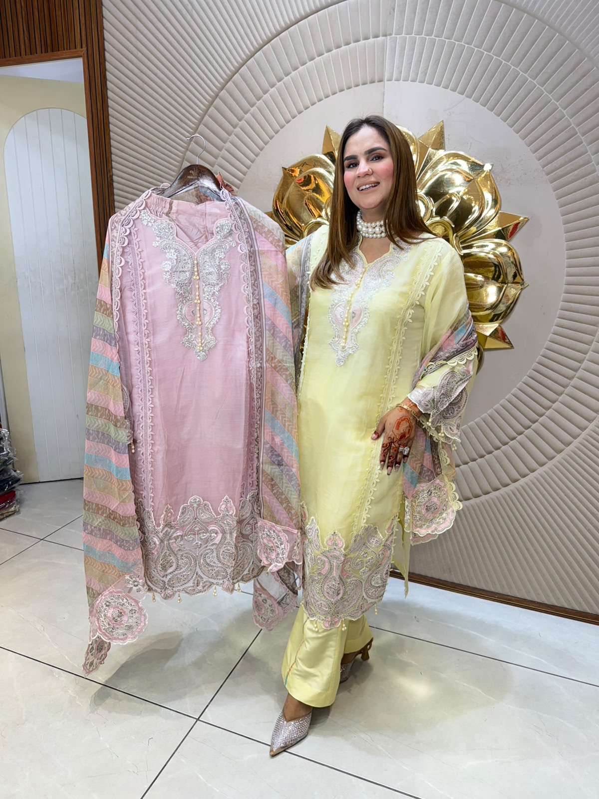 Beutiful elegant partywear suit pc3125
