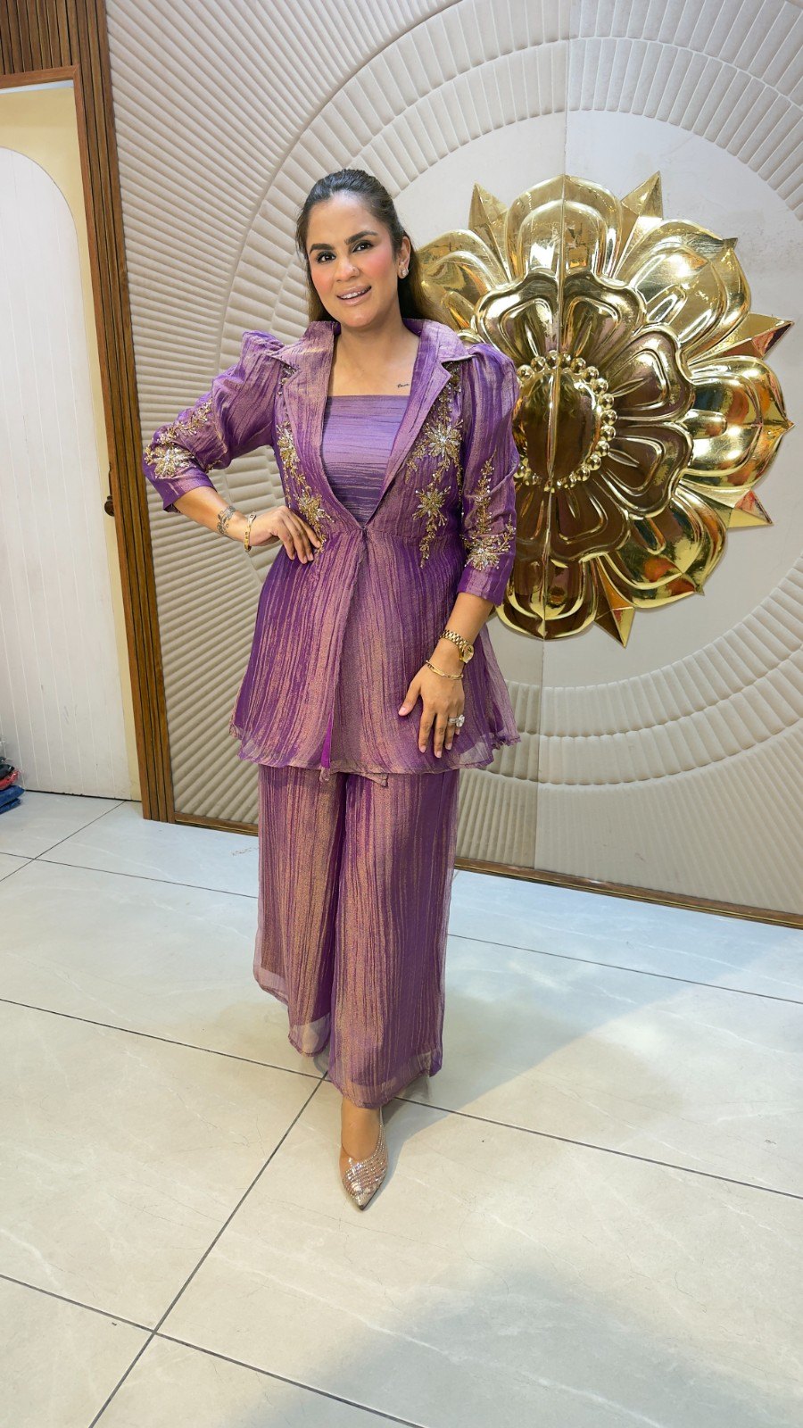 Beautiful Shimmer Co-ord Set PC3789