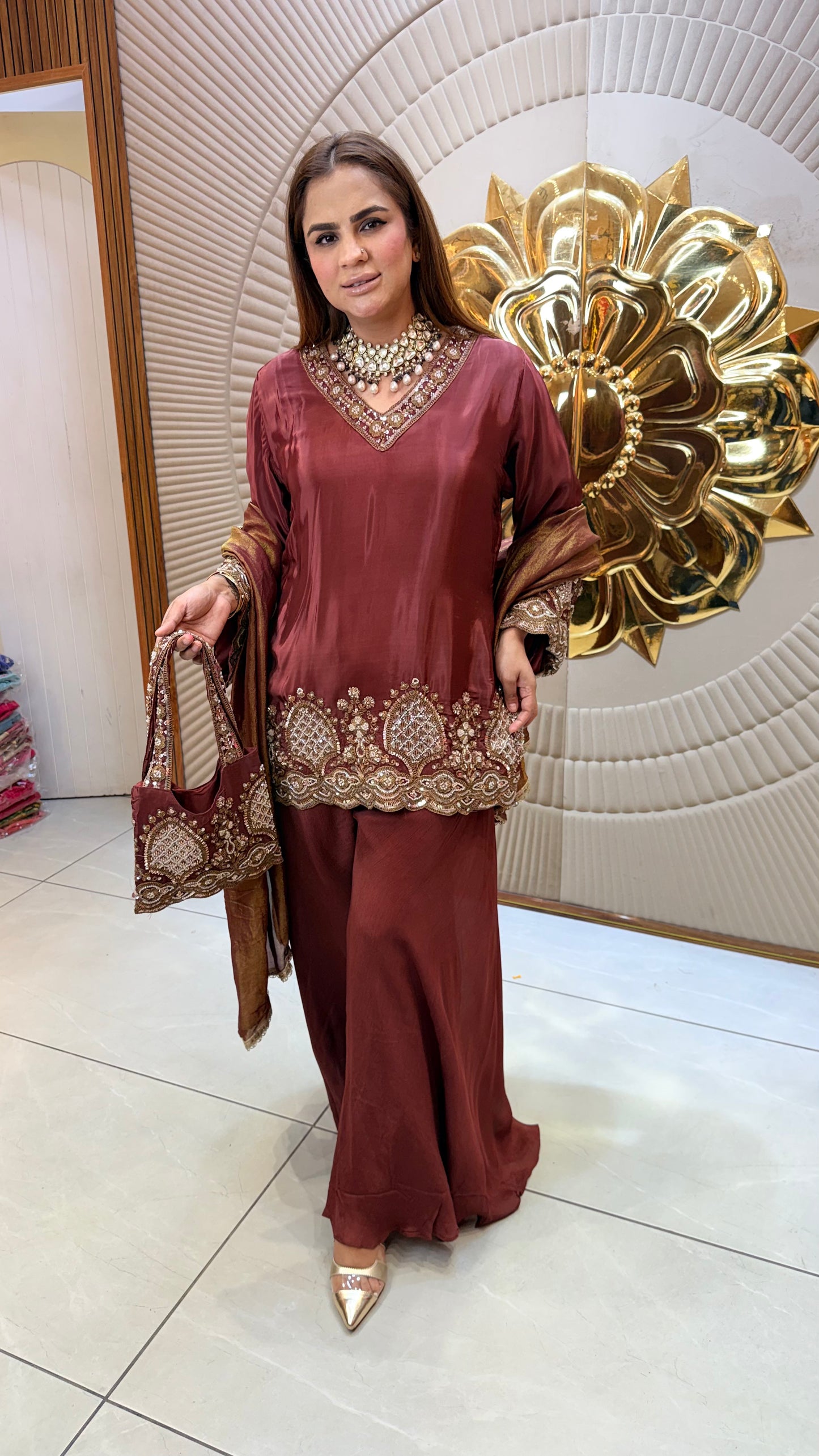 Beutiful elegant partywear suit pc3717