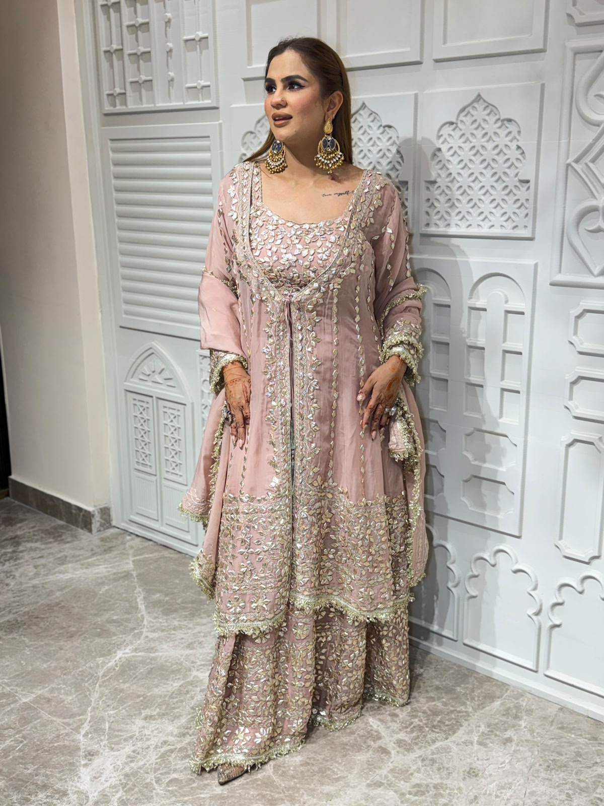Beutiful elegant partywear suit pc3154