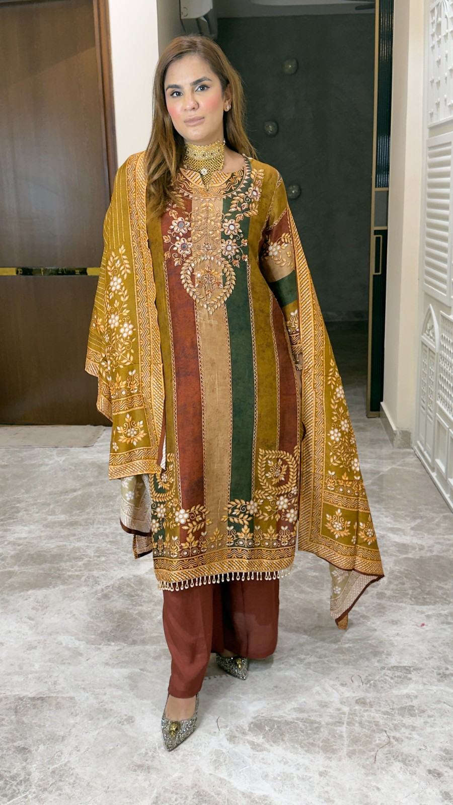 Beautiful Digital Print Suit SetPC3757