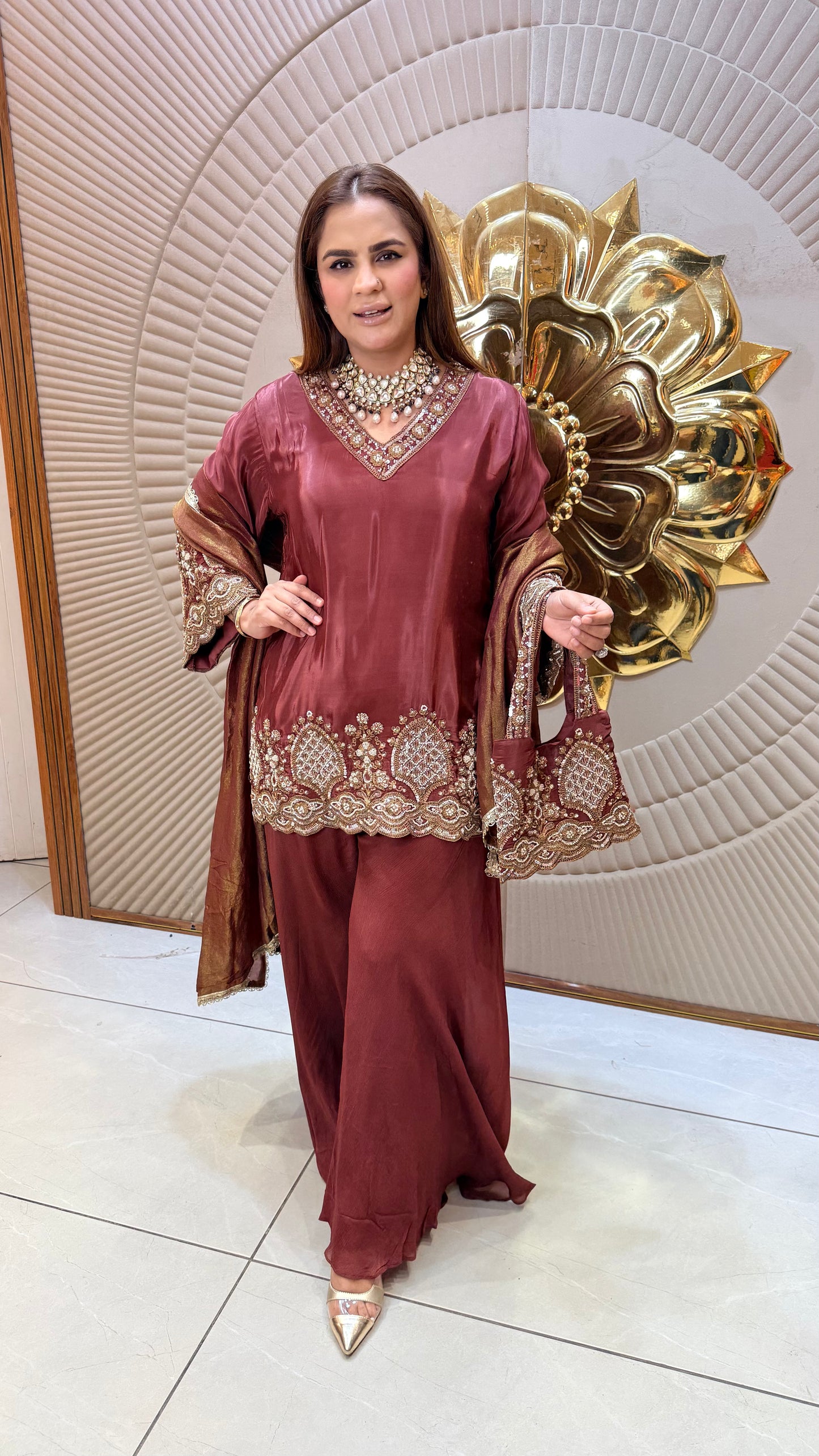 Beutiful elegant partywear suit pc3717