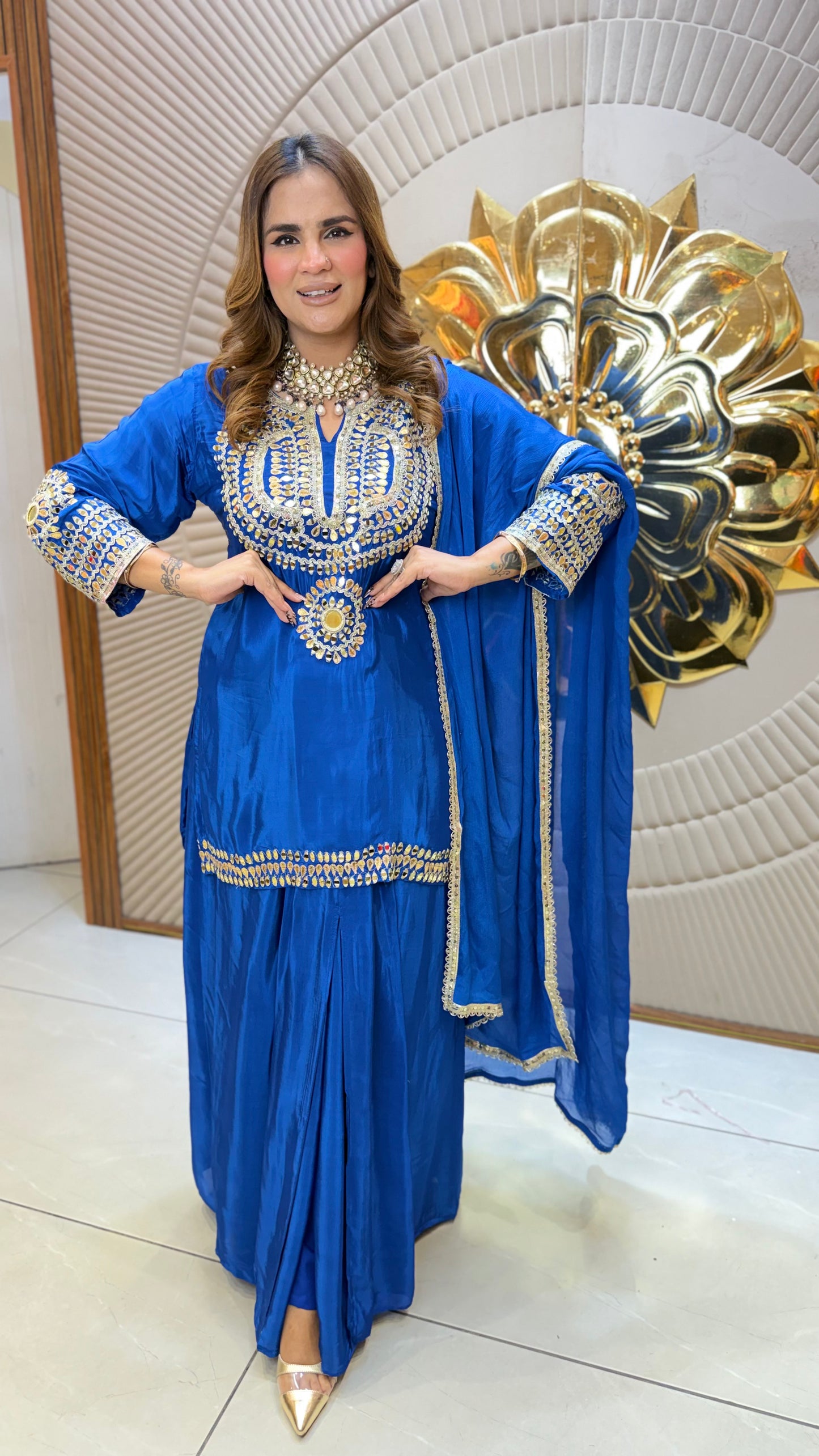 Beutiful elegant partywear suit pc3664