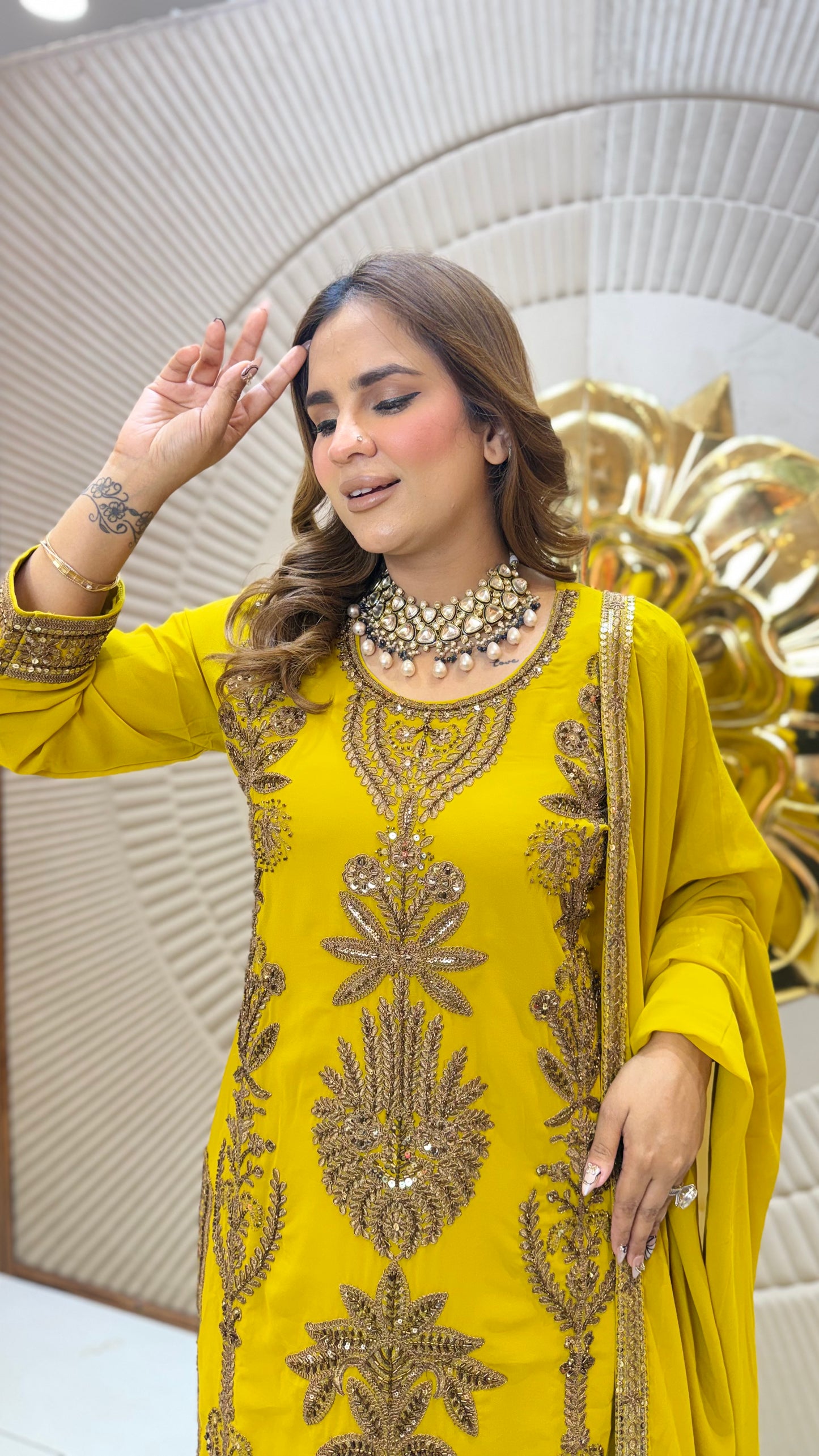 Beutiful elegant partywear suit pc3665