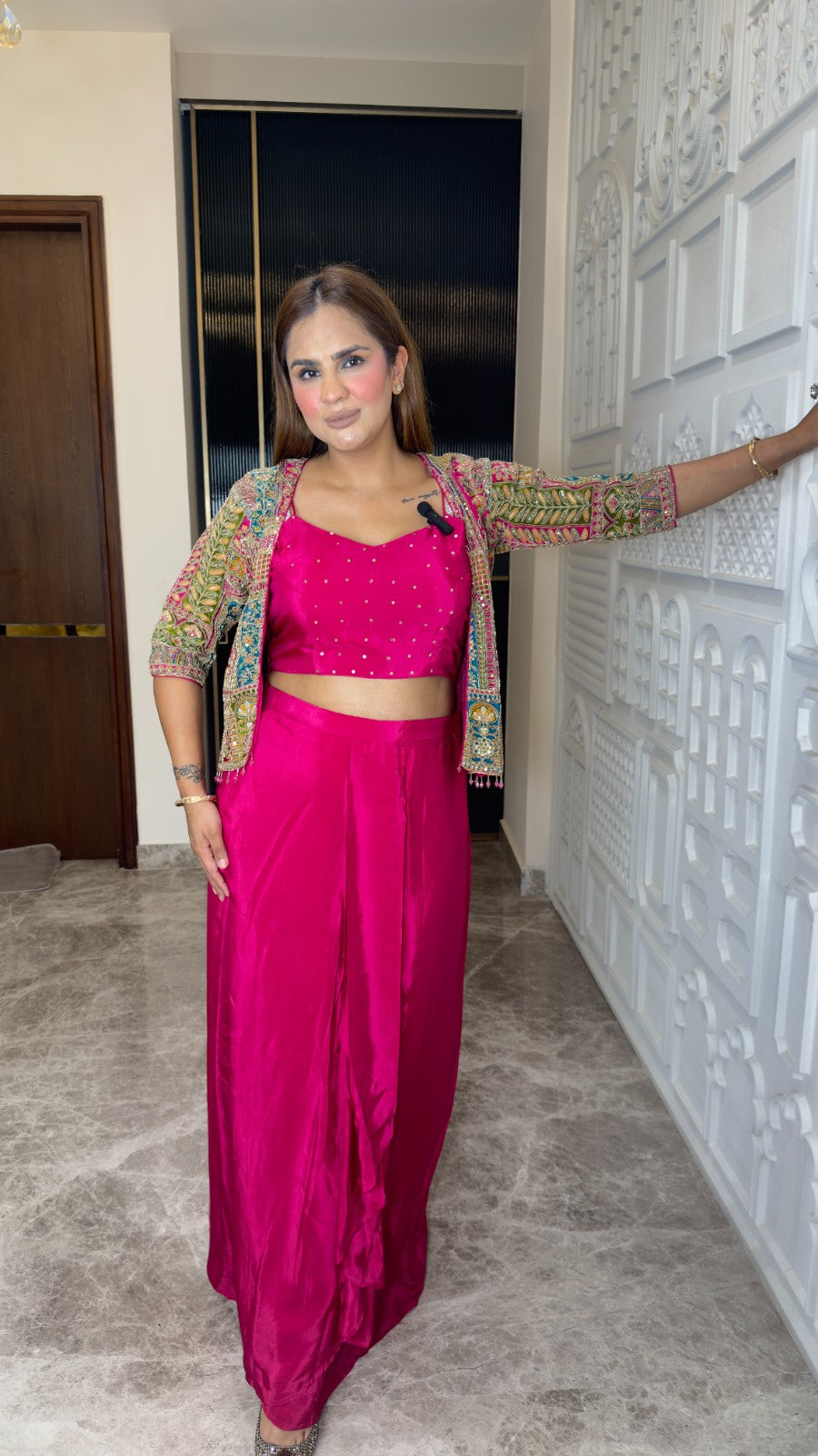 Beutiful elegant Embroidered 3 pc set pc3799