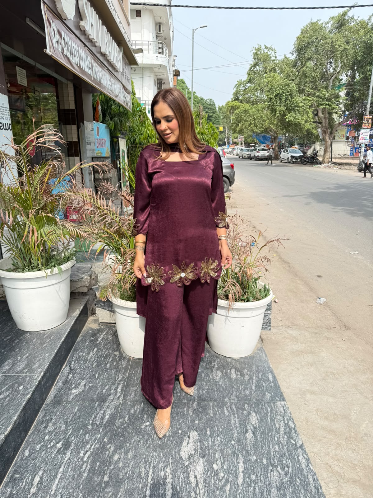 Beutiful elegant partywear suit pc3361