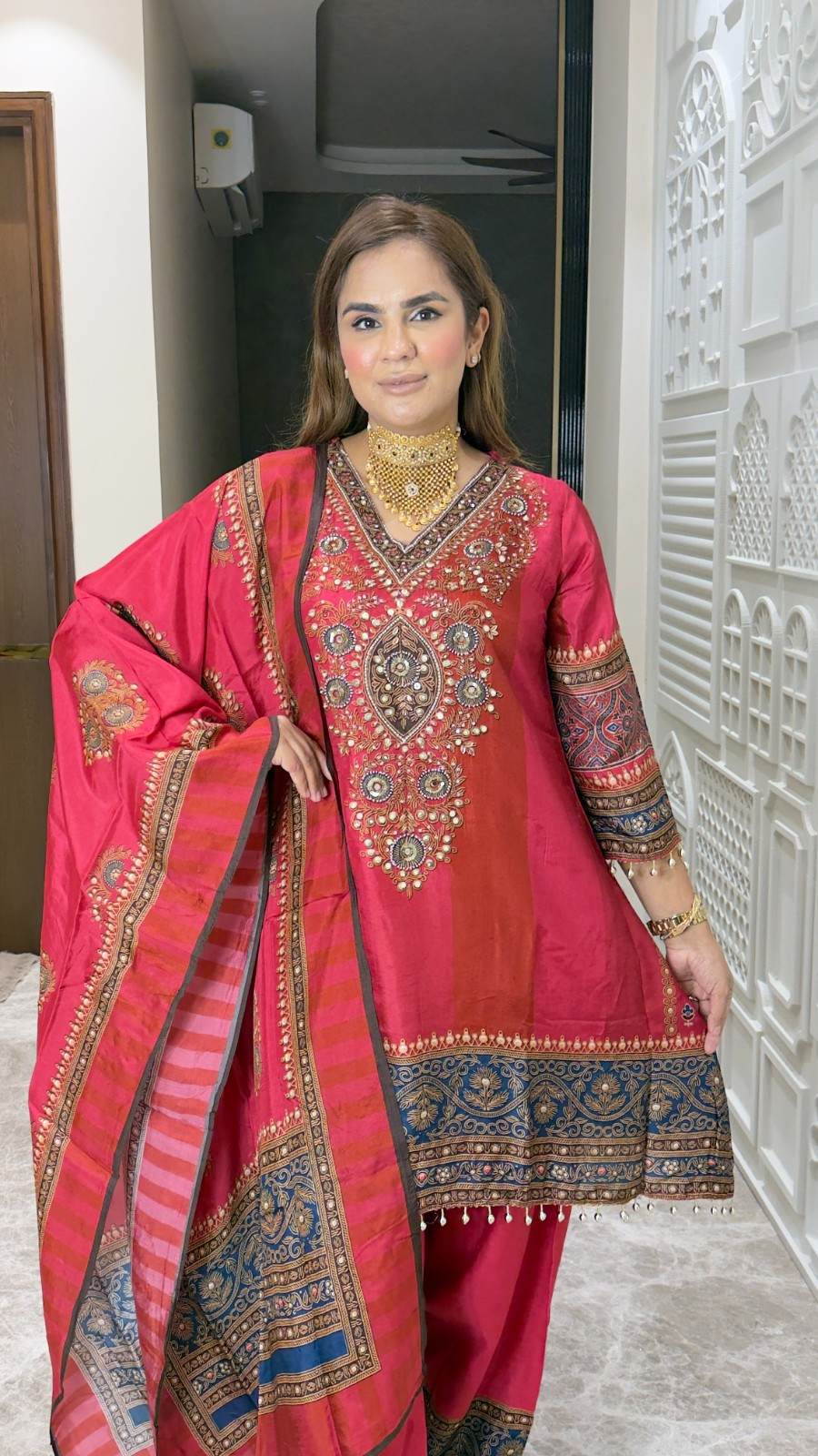 Beautiful Digital Print Suit Set PC3756
