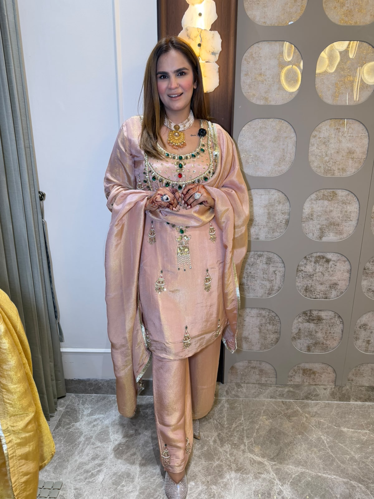 Beutiful elegant partywear suit pc3130