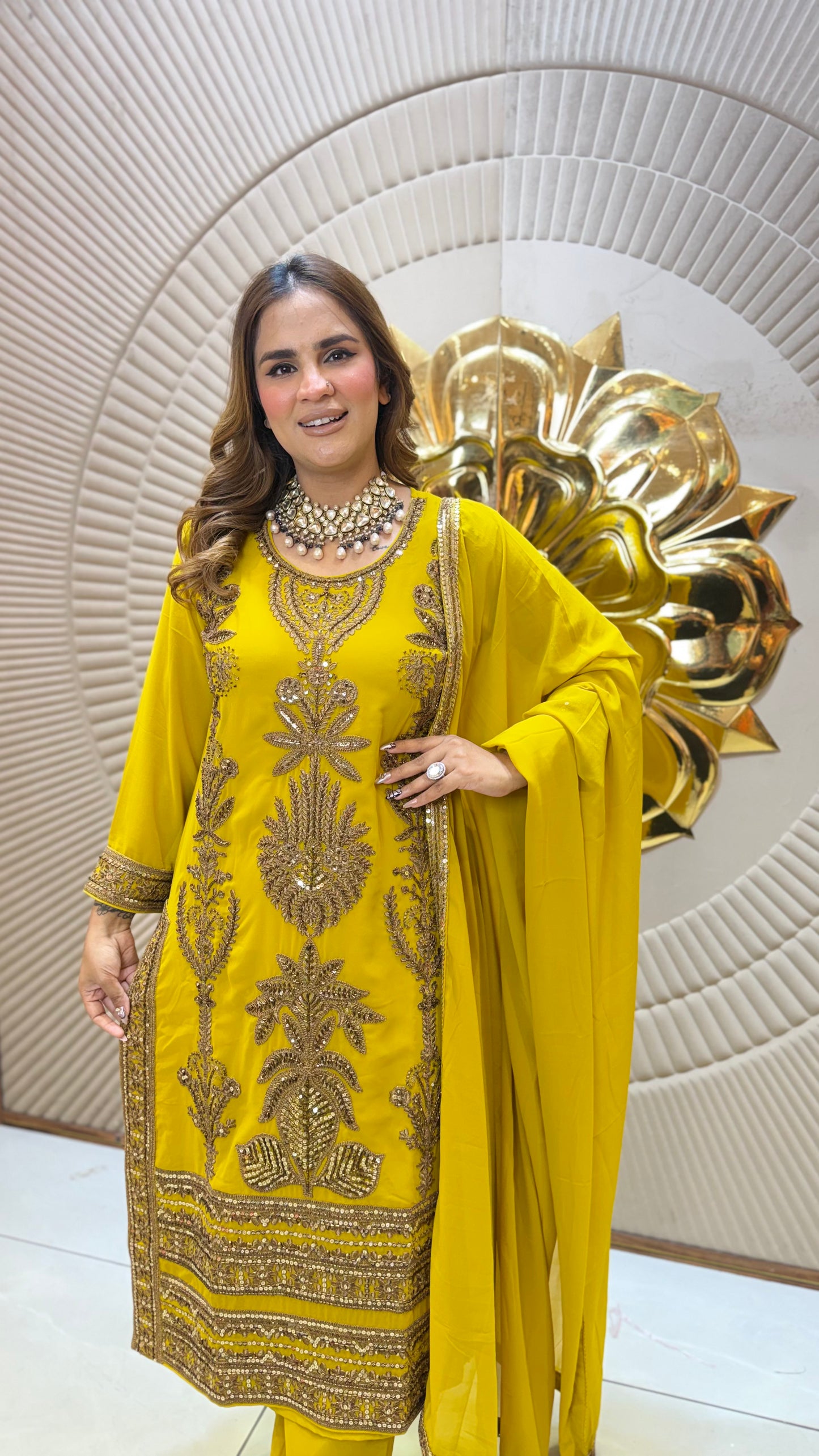 Beutiful elegant partywear suit pc3665