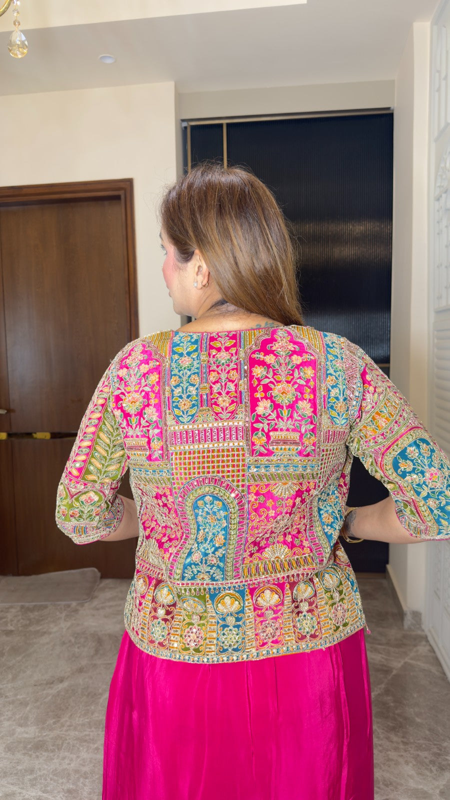 Beutiful elegant Embroidered 3 pc set pc3799